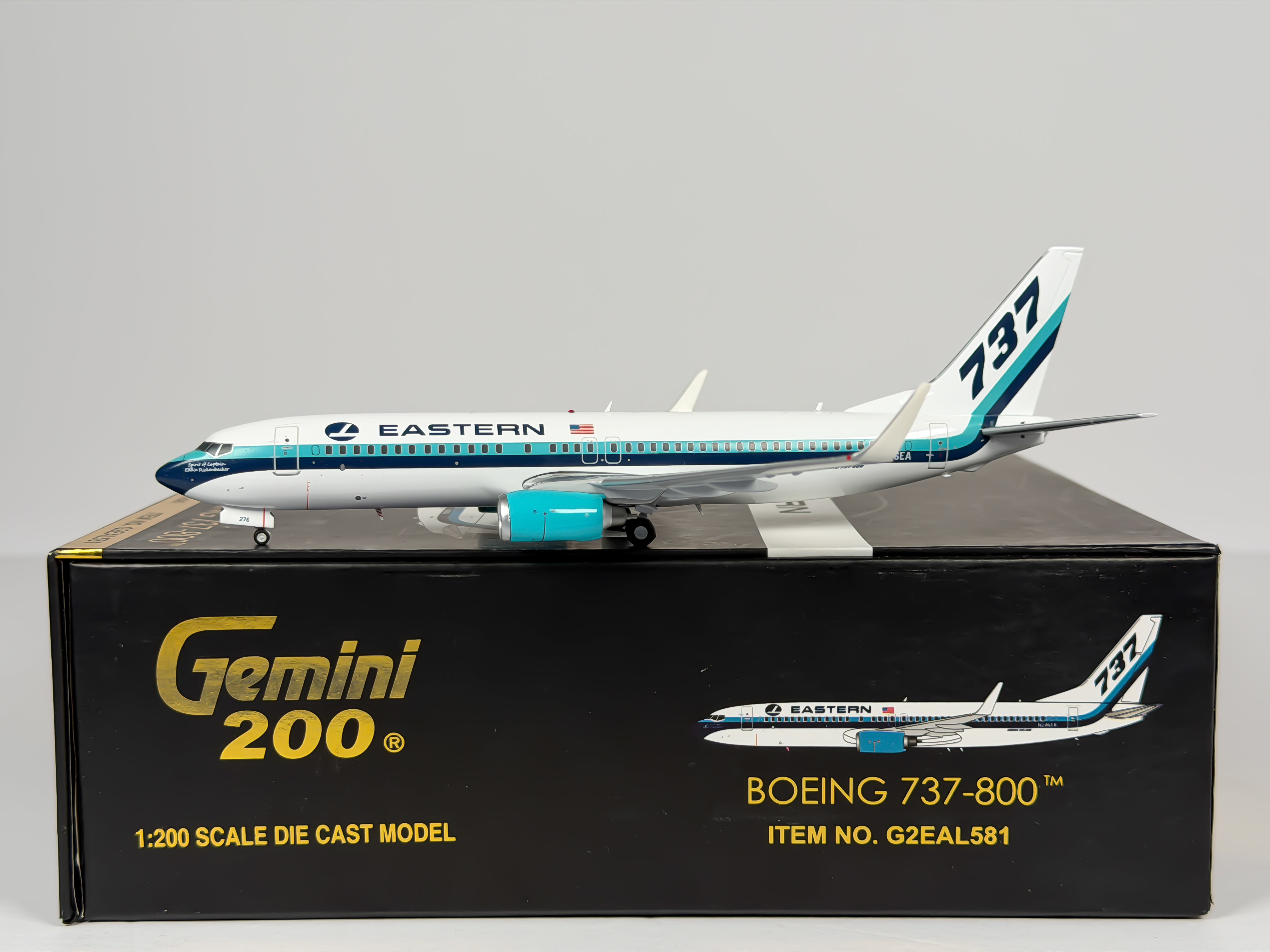 Eastern Air Lines Boeing 737-800 1:200 Gemini Jets N276EA (G2EAL581)
