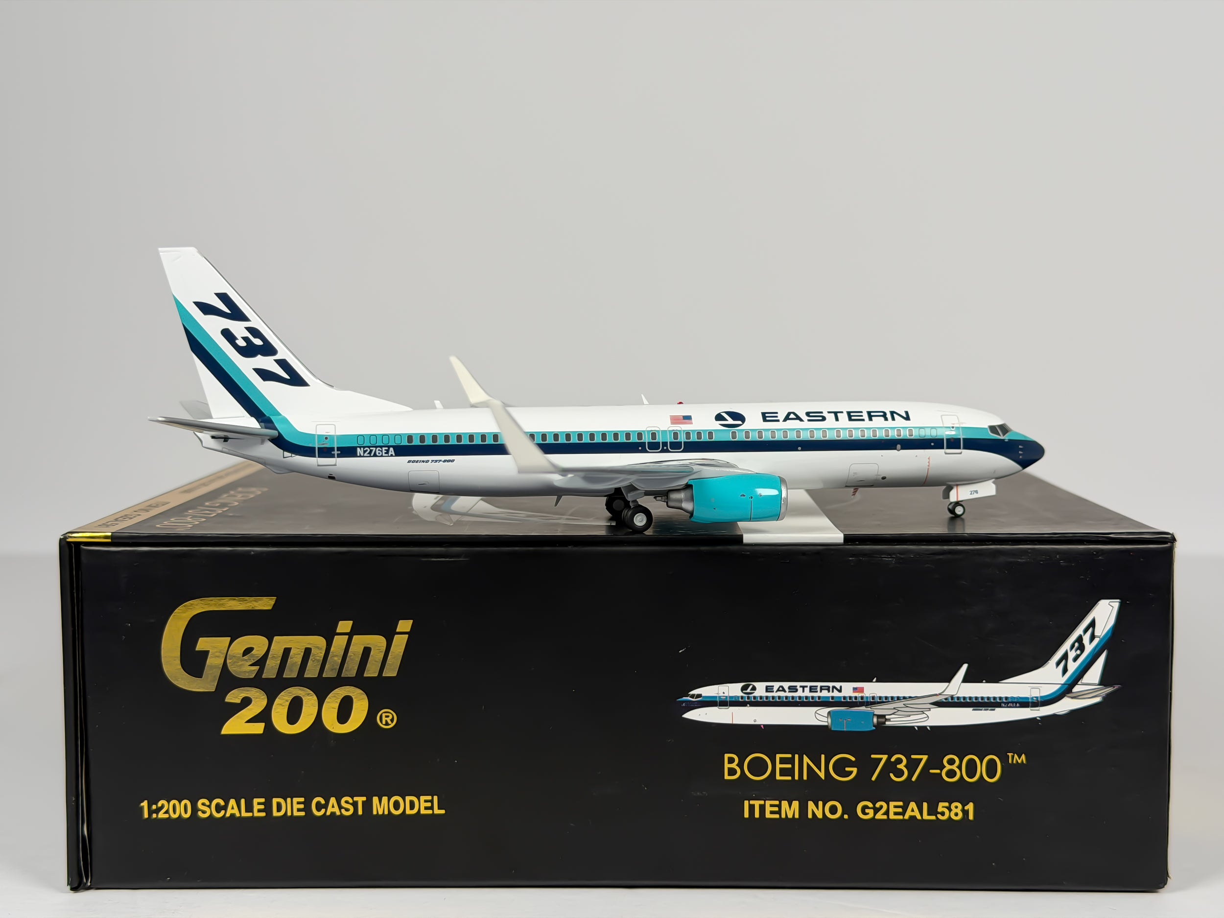 Eastern Air Lines Boeing 737-800 1:200 Gemini Jets N276EA (G2EAL581)