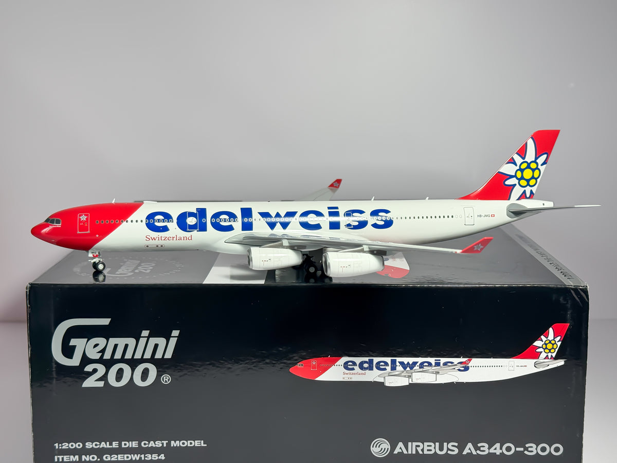 Edelweiss Airbus A340-300 1:200 Gemini Jets HB-JMG (G2EDW1354)