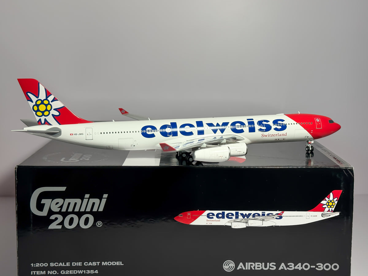 Edelweiss Airbus A340-300 1:200 Gemini Jets HB-JMG (G2EDW1354)
