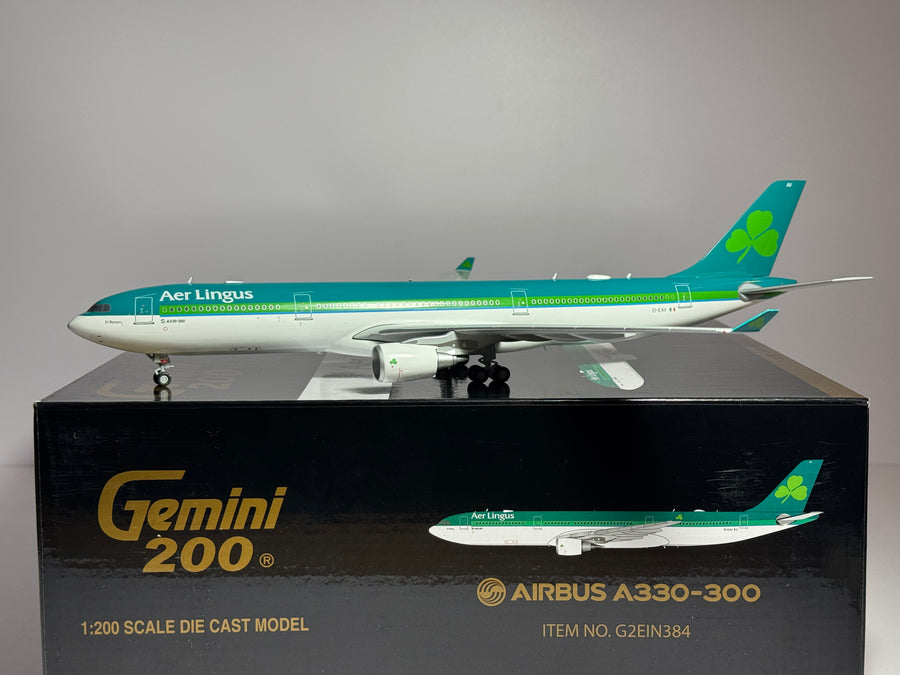 Gemini Jets 1:200 Aer Lingus Airbus A330-300 EI-EAV 2000s colors G2EIN384