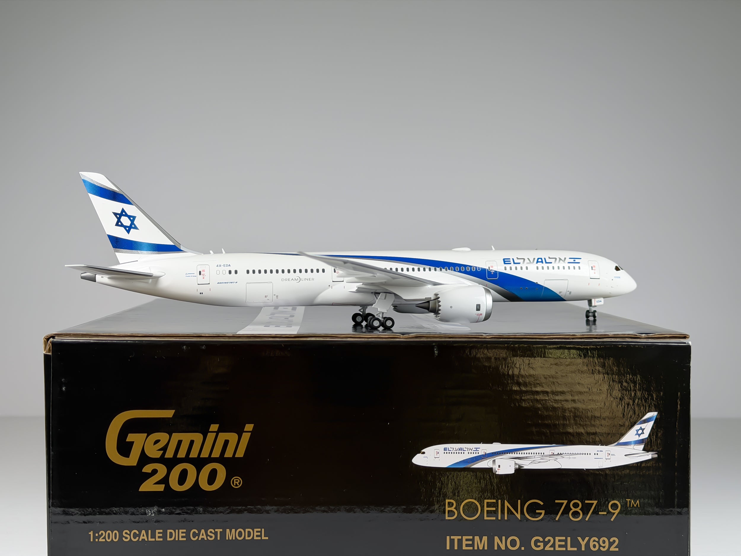 El Al Israel Airlines Boeing 787-9 1:200 Gemini Jets 4X-EDA (G2ELY692)