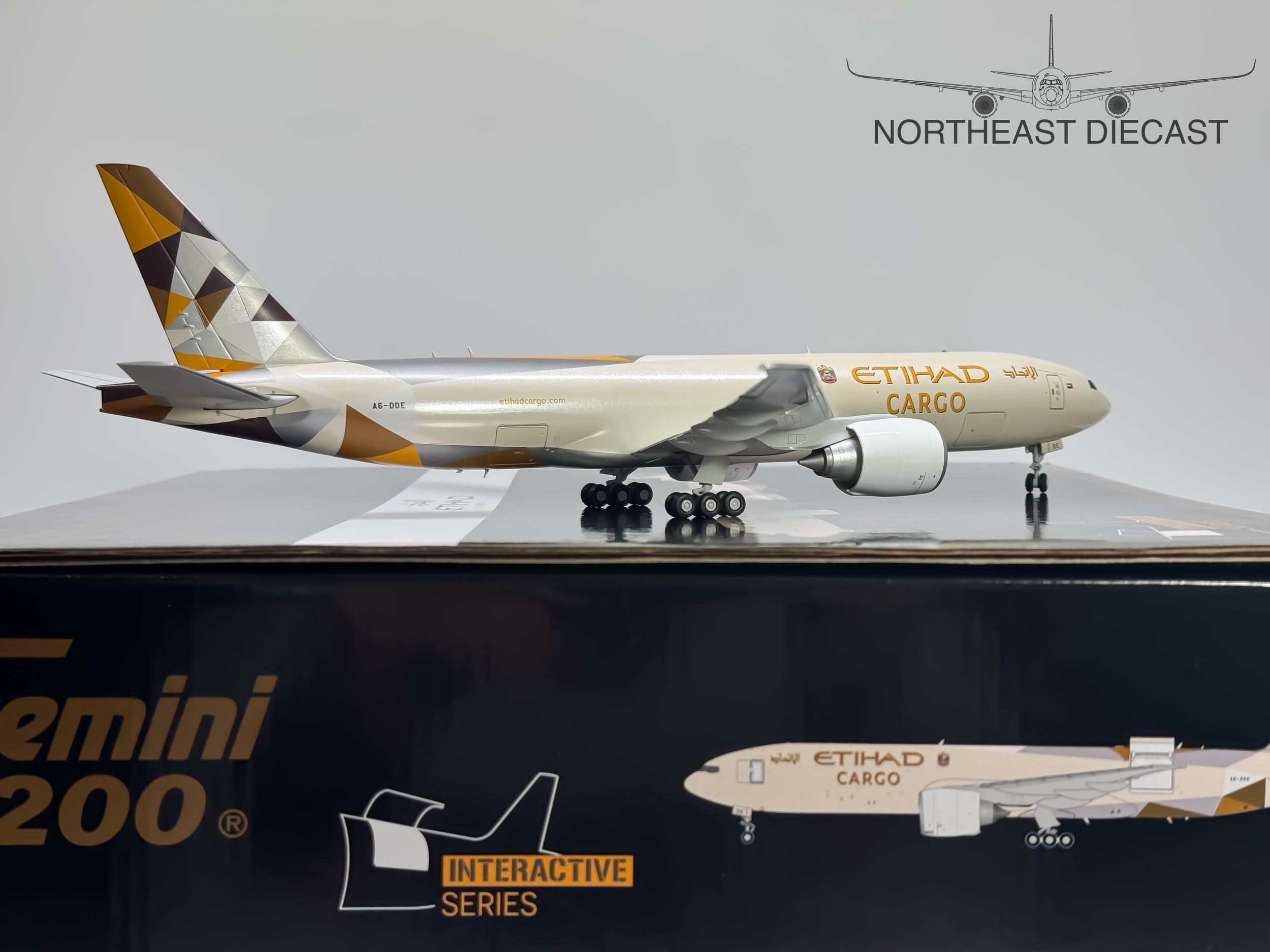 Etihad Cargo Boeing 777-200F 1:200 Gemini Jets A6-DDE (G2ETD955)