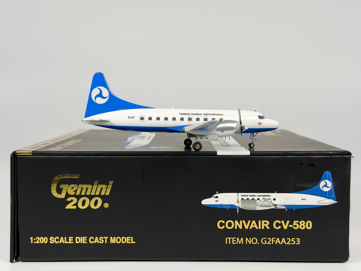 Federal Aviation Administration (FAA) Convair CV-580 1:200 Gemini Jets N49 (G2FAA253)