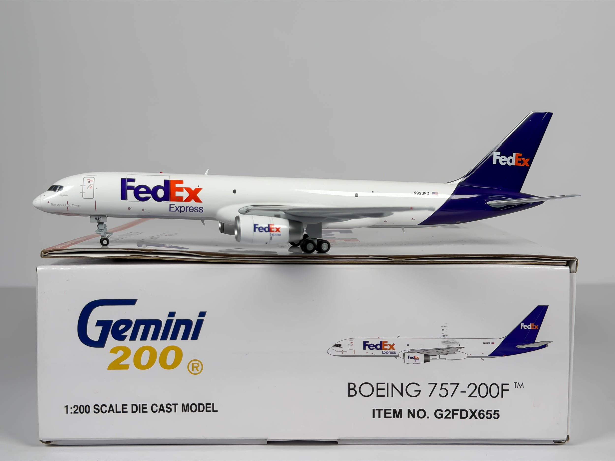 FedEx Express Boeing 757-200F 1:200 Gemini Jets N920FD (G2FDX655)
