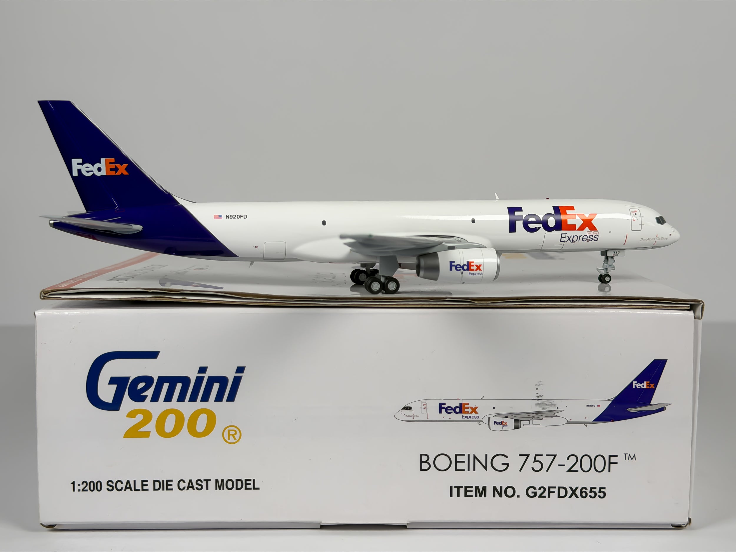 FedEx Express Boeing 757-200F 1:200 Gemini Jets N920FD (G2FDX655)