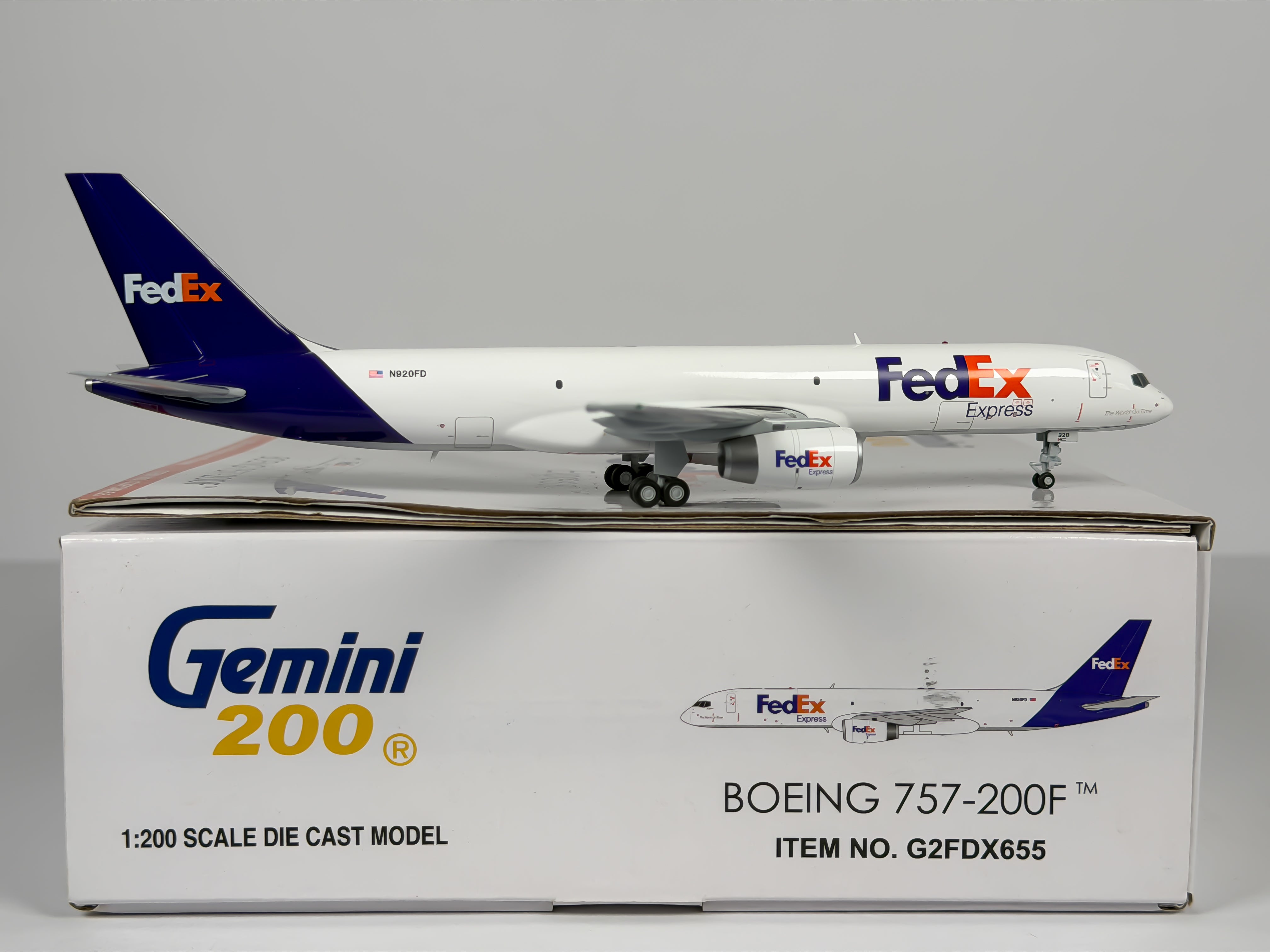 FedEx Express Boeing 757-200F 1:200 Gemini Jets N920FD (G2FDX655)