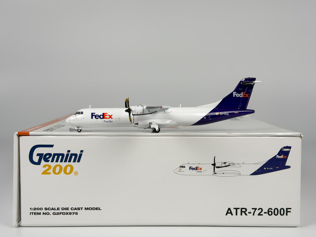 FedEx Feeder ATR 72-600F 1:200 Gemini Jets EI-GUL (G2FDX975)