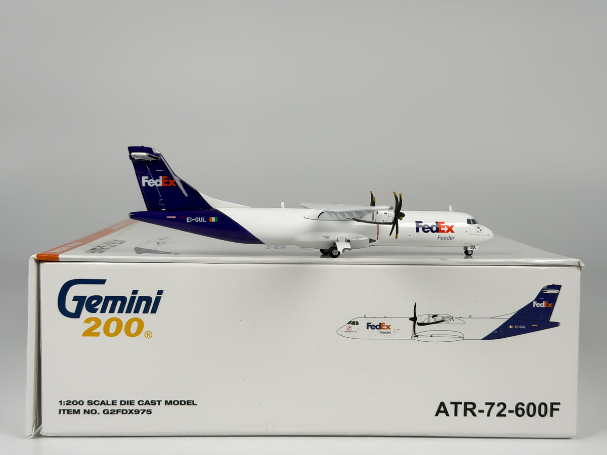 FedEx Feeder ATR 72-600F 1:200 Gemini Jets EI-GUL (G2FDX975)