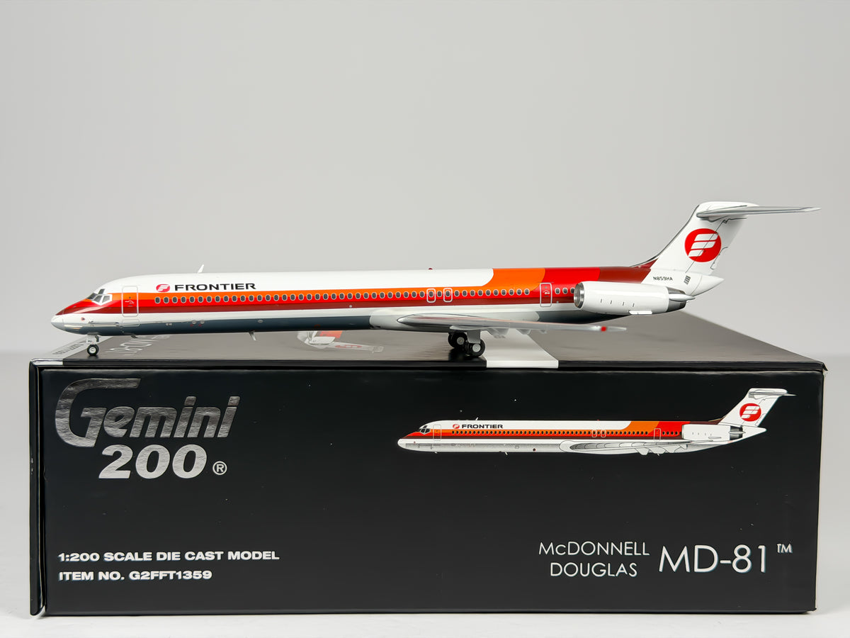 Frontier Airlines McDonnell Douglas MD-81 1:200 Gemini Jets N859HA (G2FFT1359)