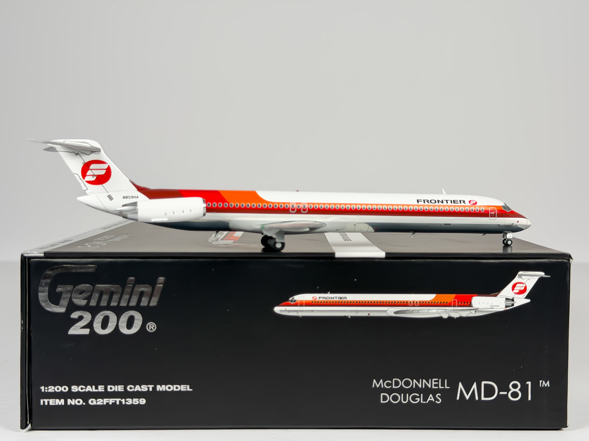 Frontier Airlines McDonnell Douglas MD-81 1:200 Gemini Jets N859HA (G2FFT1359)