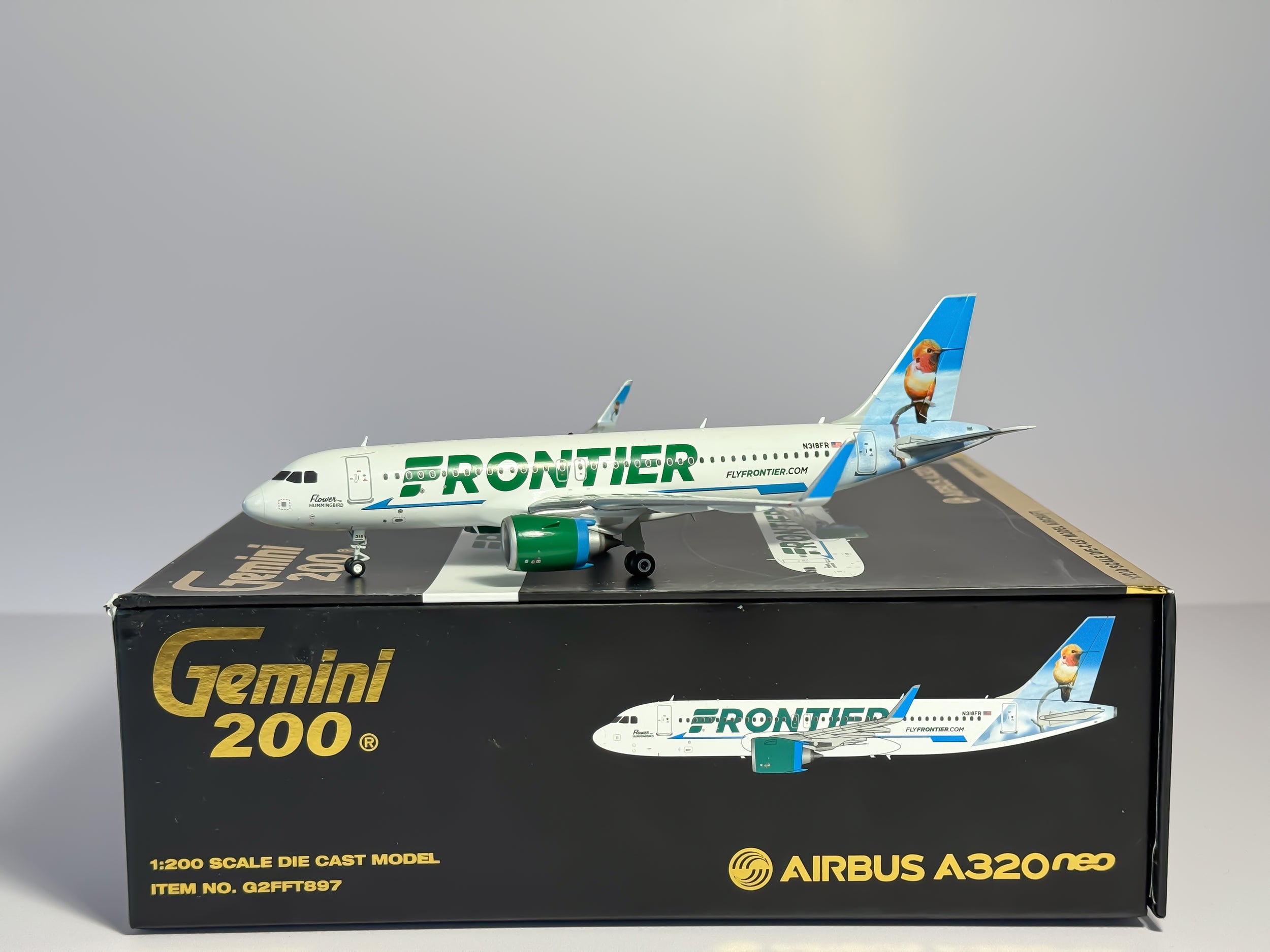 Frontier Airlines Airbus A320neo 1:200 Gemini Jets N318FR (G2FFT897)
