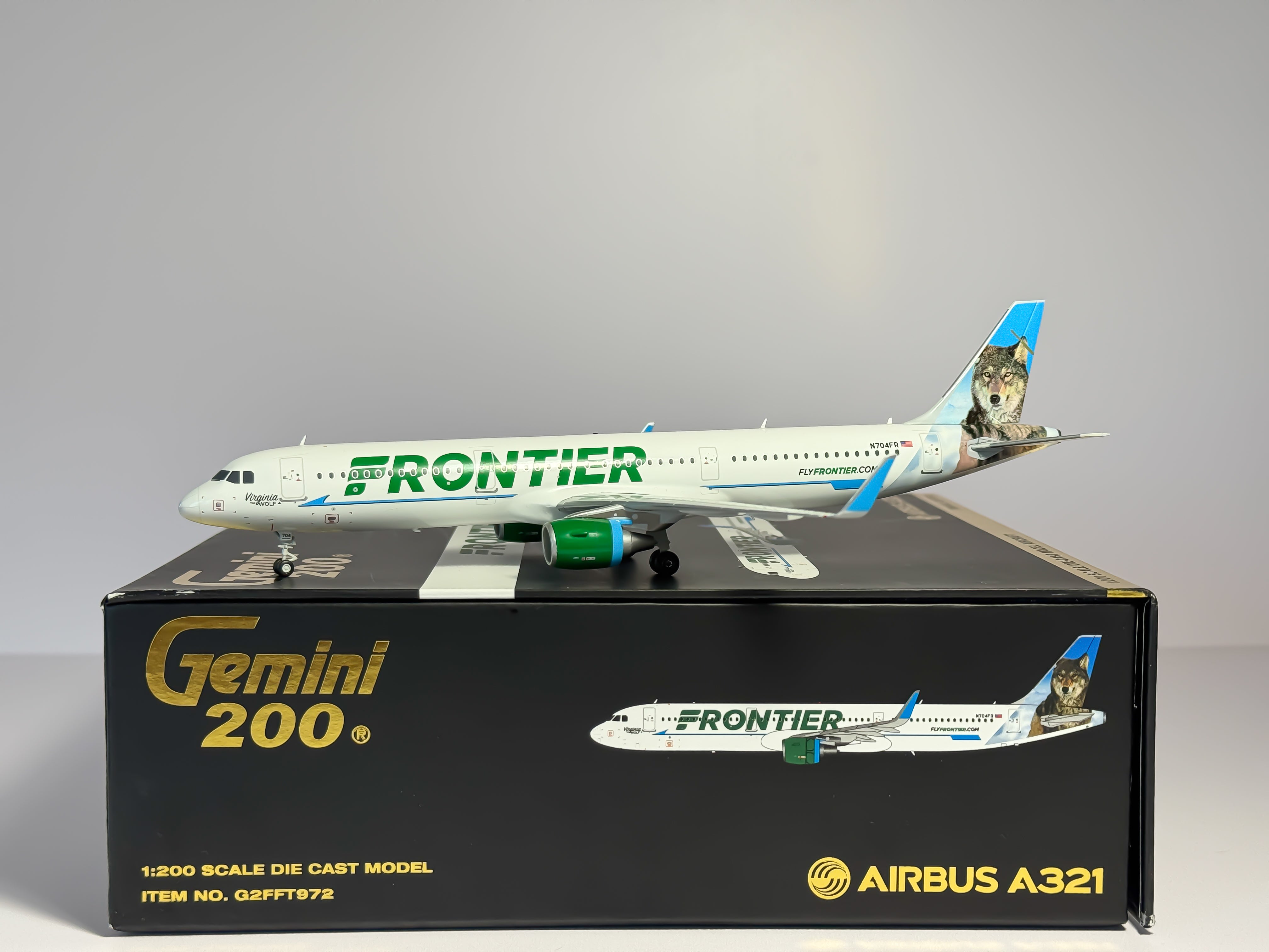 Frontier Airlines Airbus A321 1:200 Gemini Jets N704FR (G2FFT973)