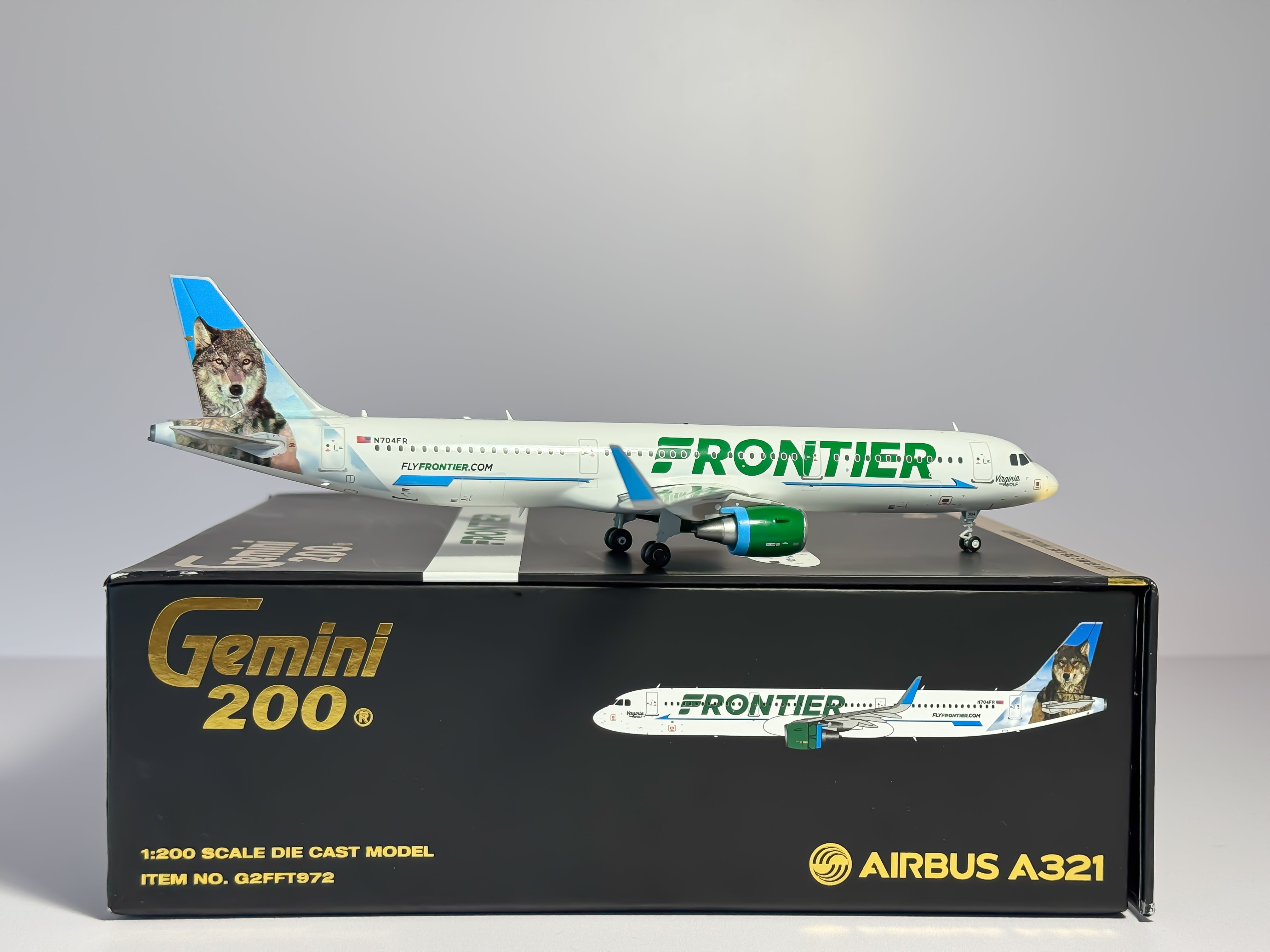 Frontier Airlines Airbus A321 1:200 Gemini Jets N704FR (G2FFT973)