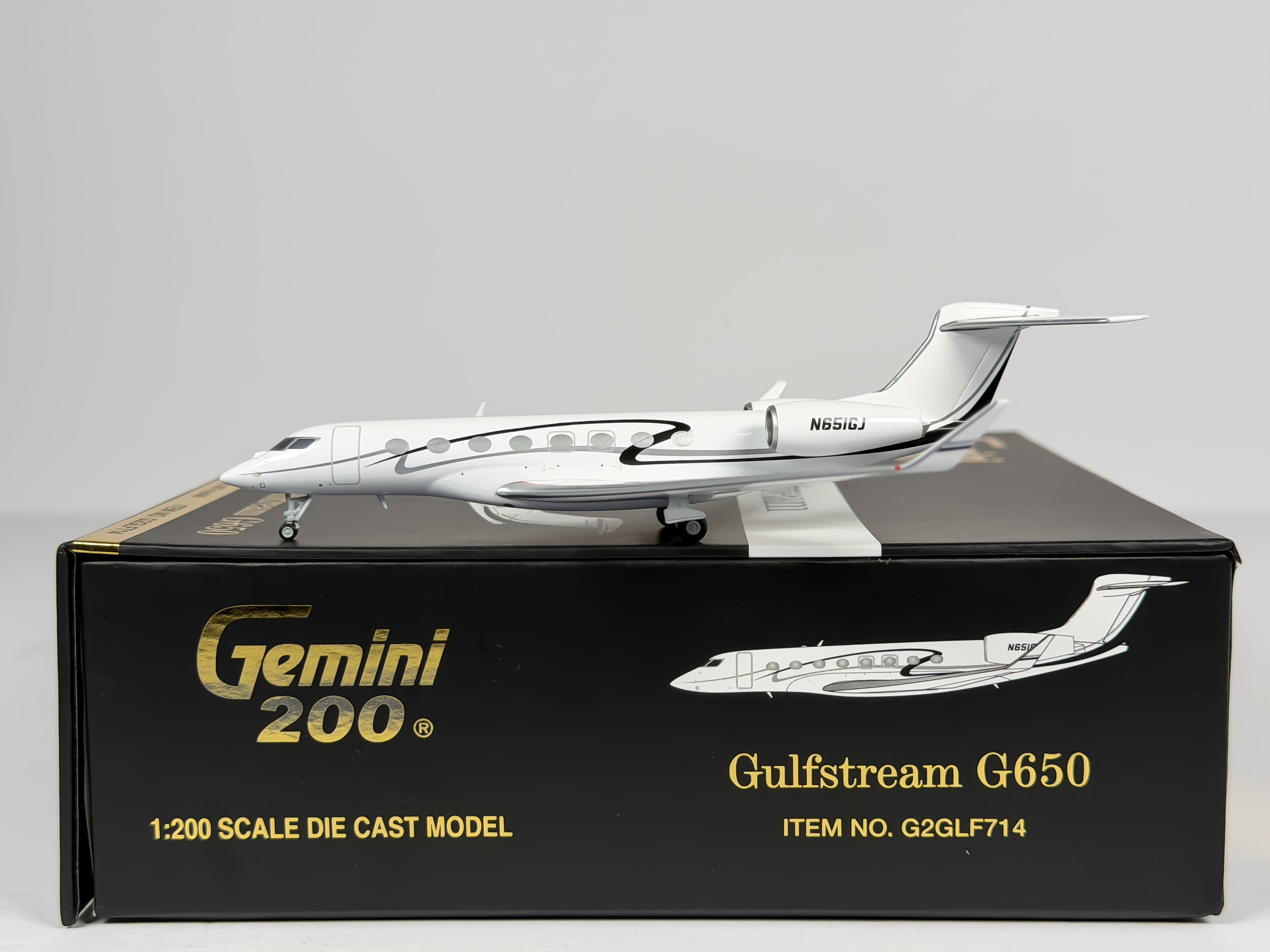 Private Gulfstream G650 1:200 Gemini Jets N651GJ (G2GLF714)