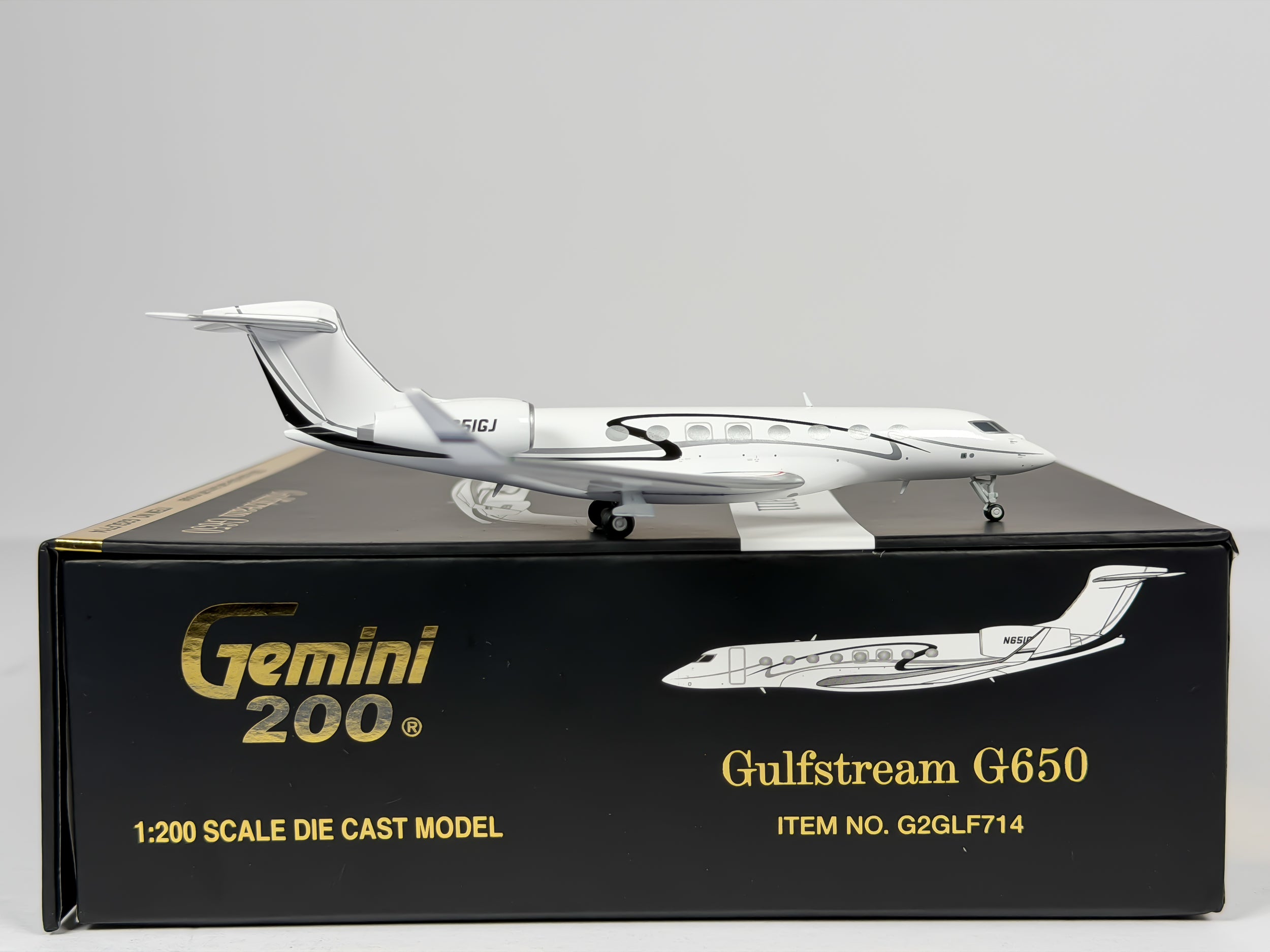 Private Gulfstream G650 1:200 Gemini Jets N651GJ (G2GLF714)