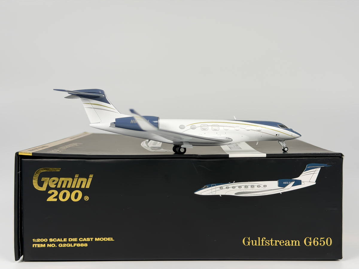 Private Gulfstream G650 1:200 Gemini Jets N653GJ (G2GLF888)