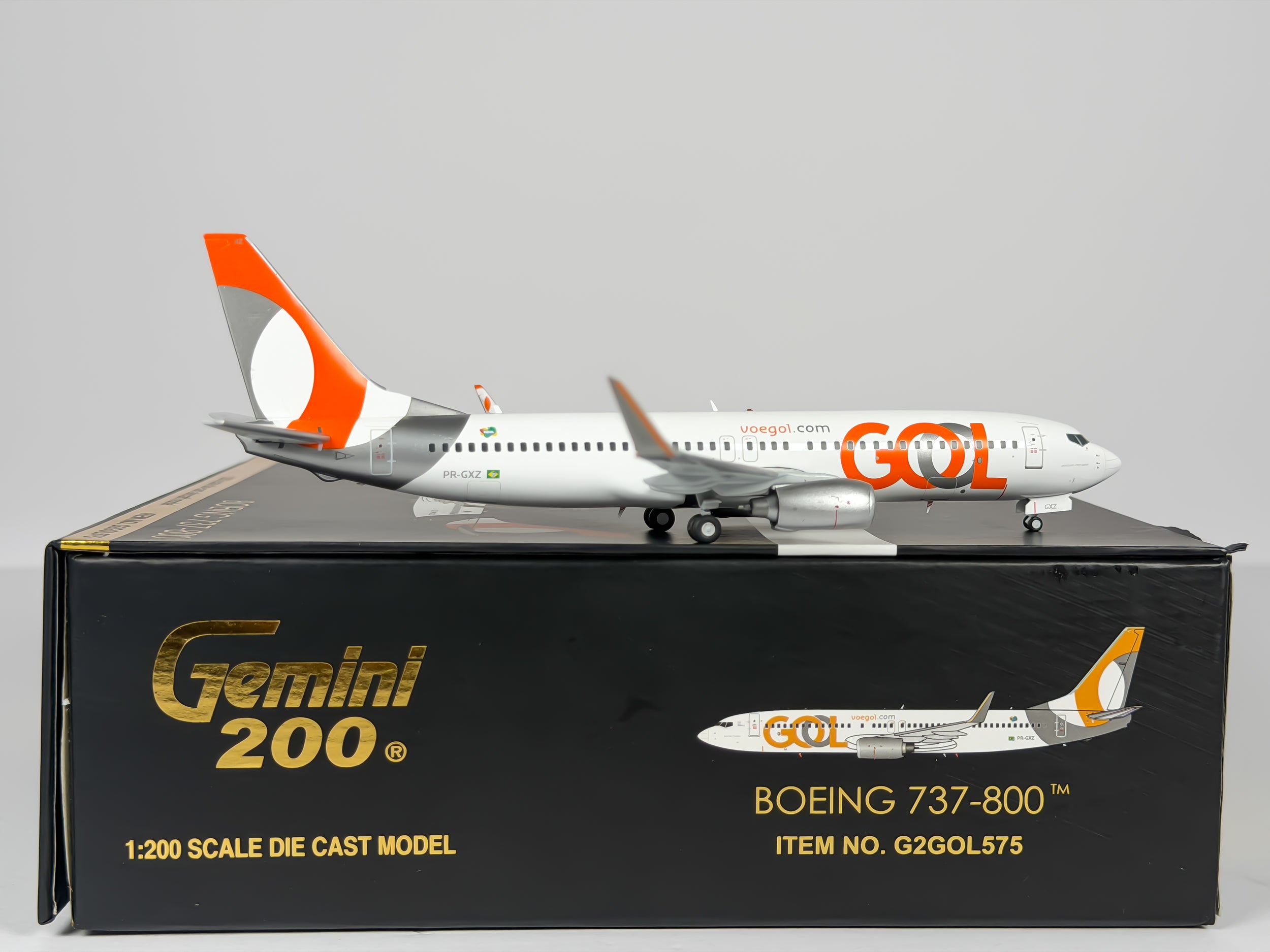 GOL Boeing 737-800 1:200 Gemini Jets PR-GXZ (G2GOL575)
