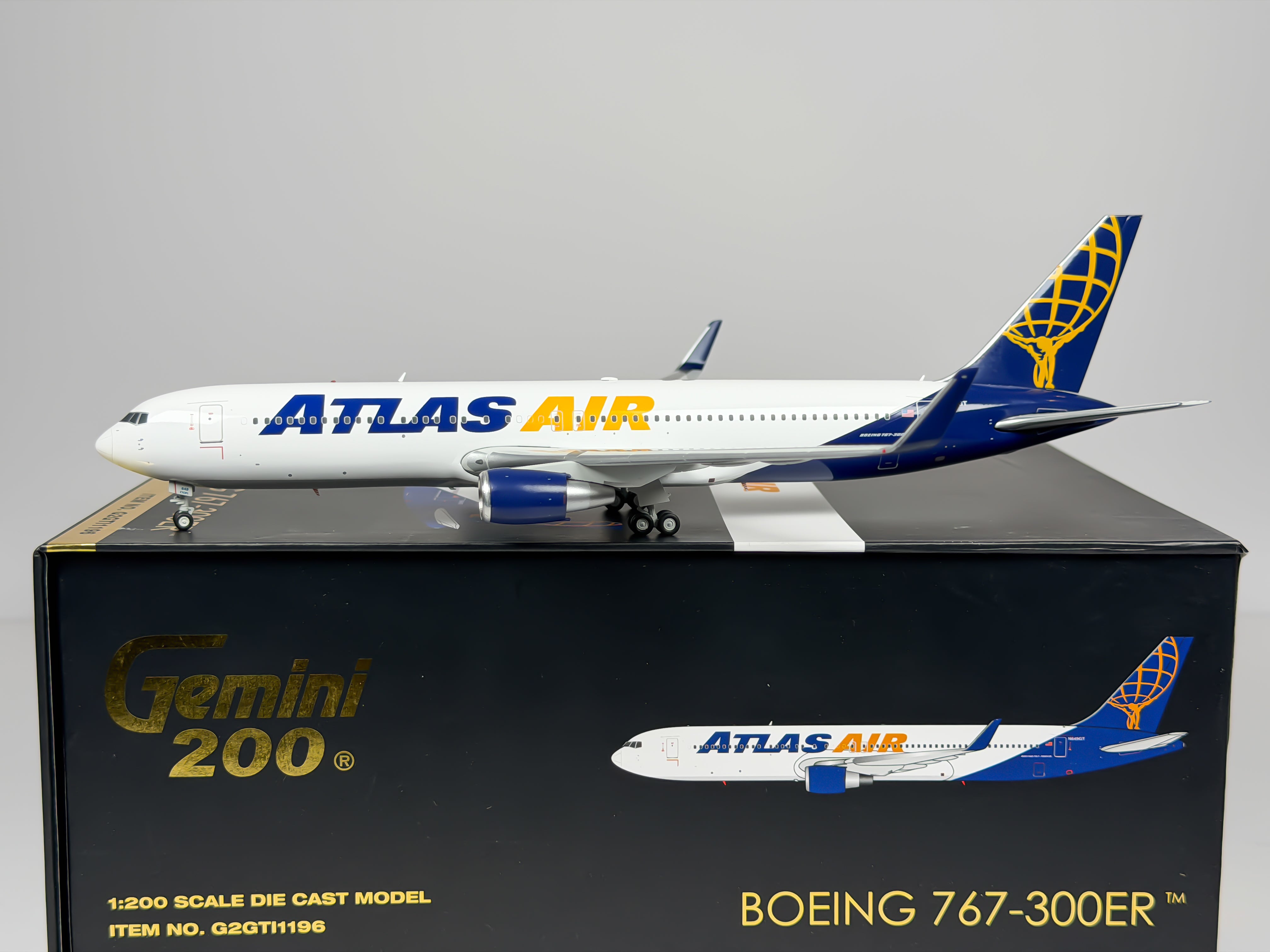 Atlas Air Boeing 767-300 1:200 Gemini Jets N649GT (G2GTI1196)
