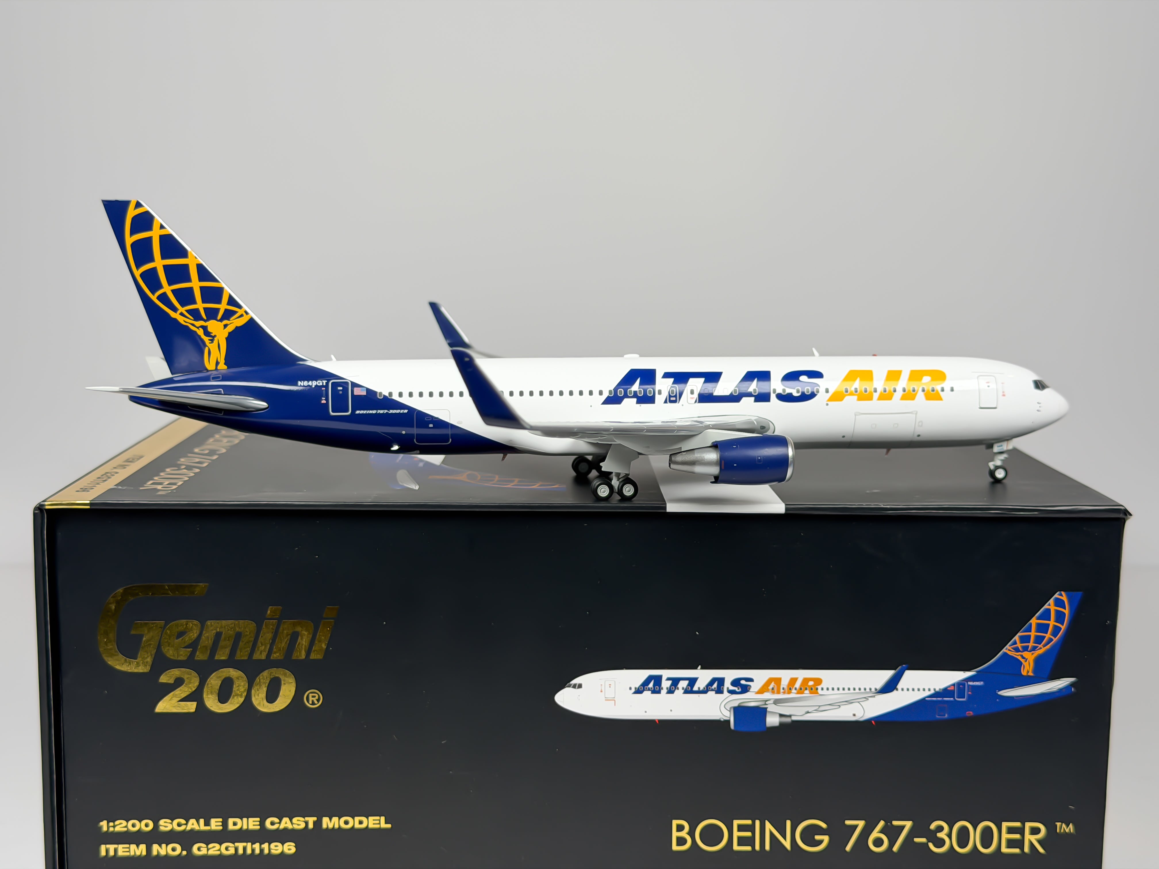 Atlas Air Boeing 767-300 1:200 Gemini Jets N649GT (G2GTI1196)