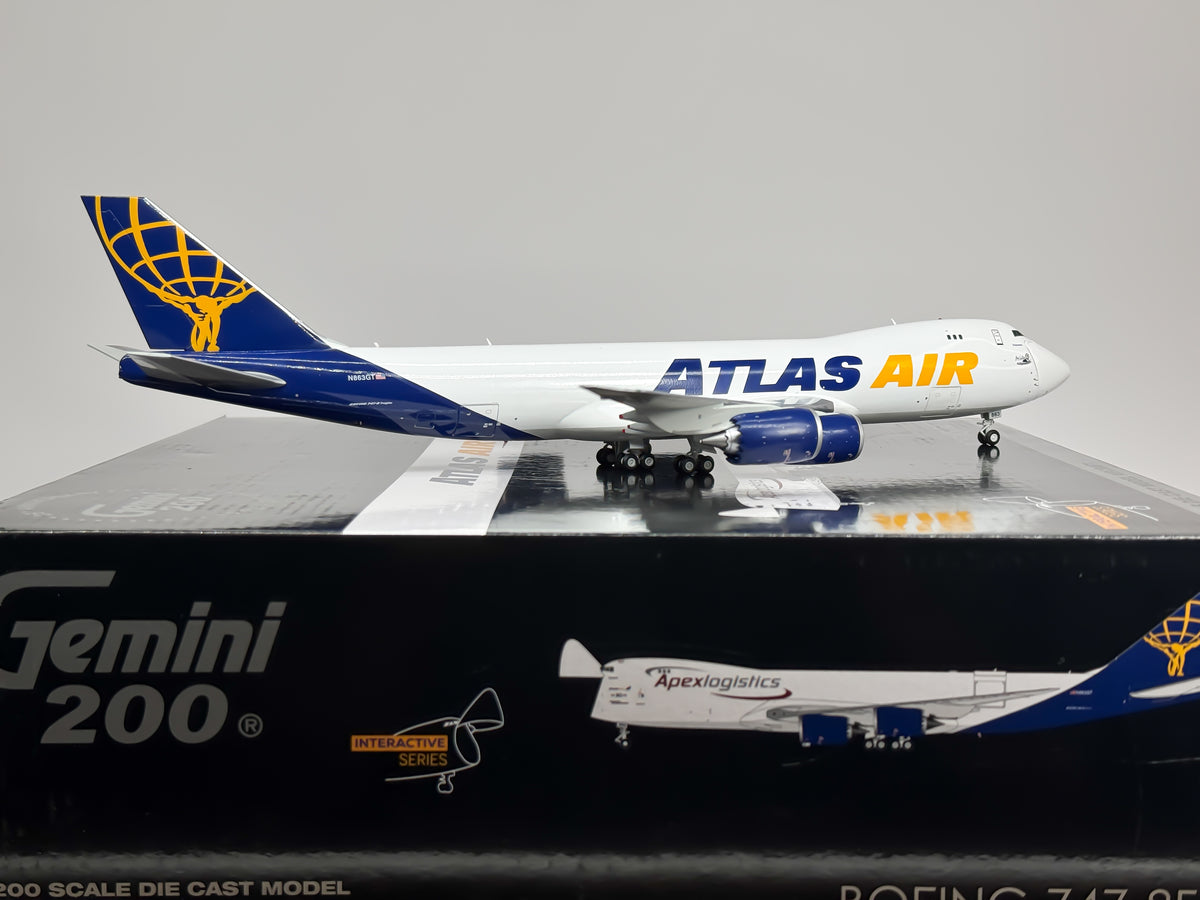 Atlas Air Boeing 747-8F 1:200 Gemini Jets N863GT (G2GTI1238)