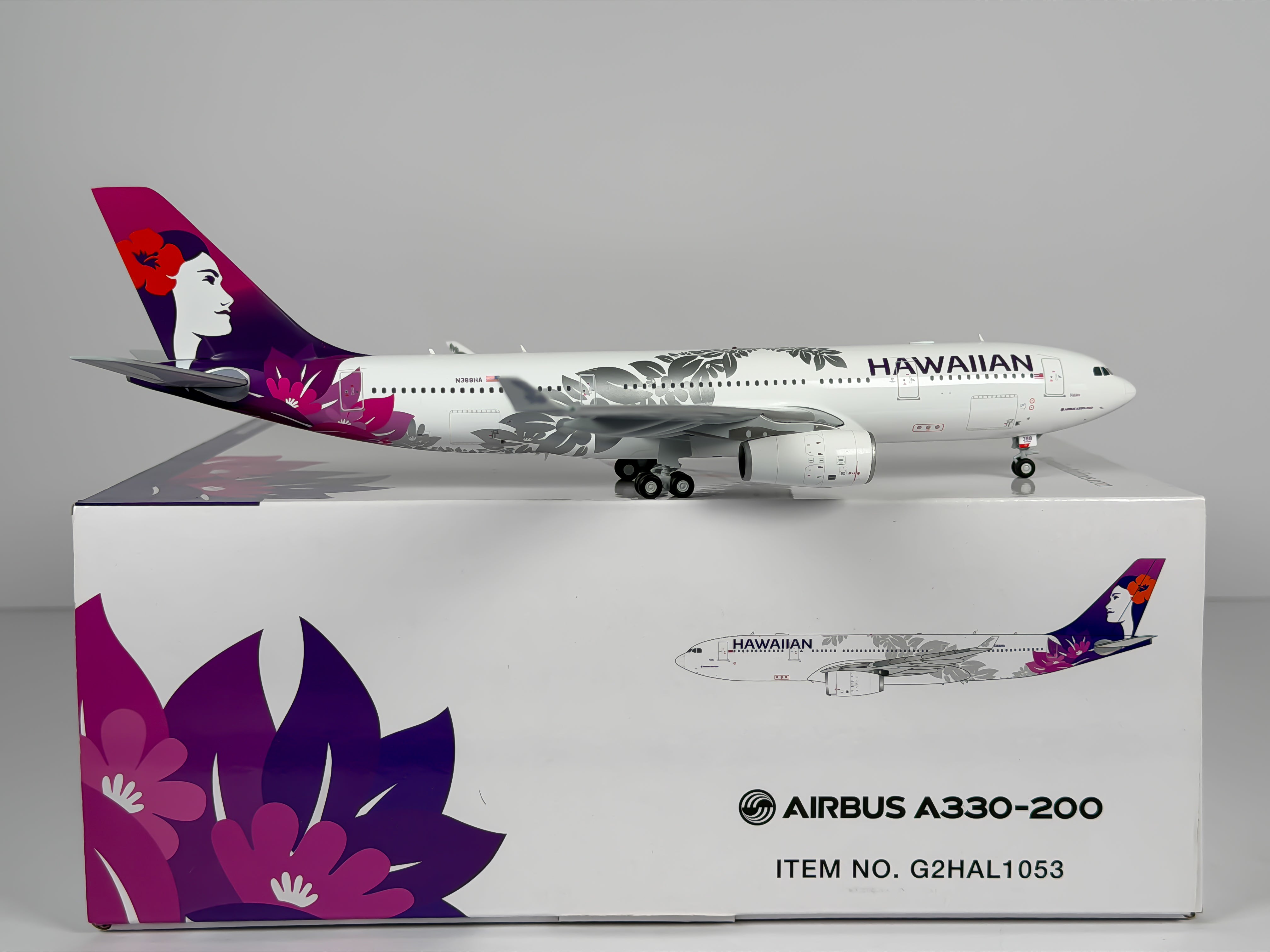 Hawaiian Airlines Airbus A330-200 1:200 Gemini Jets N388HA (G2HAL1053)