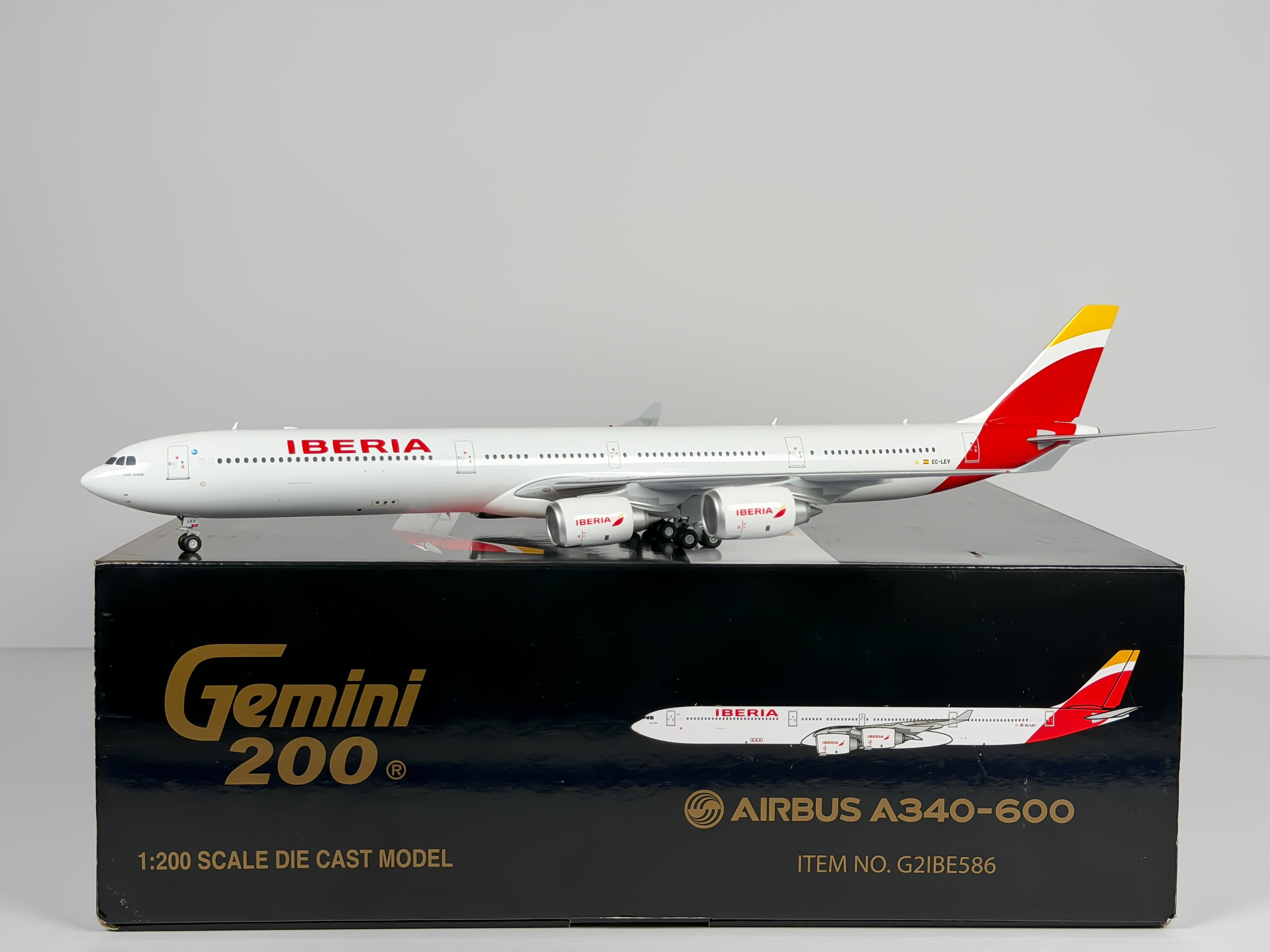 Iberia Airlines Airbus A340-600 1:200 Gemini Jets EC-LEV (G2IBE586)