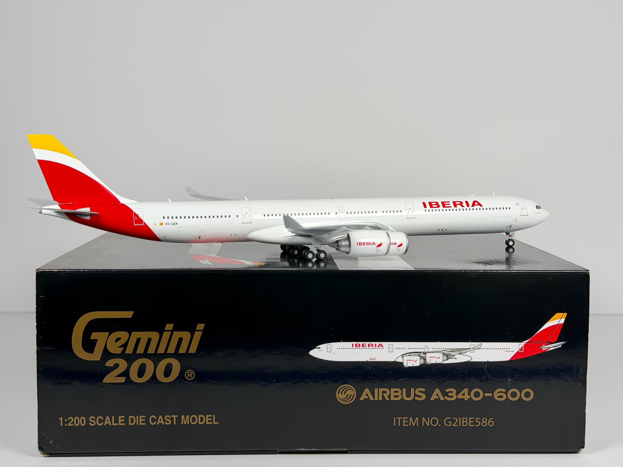 Iberia Airlines Airbus A340-600 1:200 Gemini Jets EC-LEV (G2IBE586)