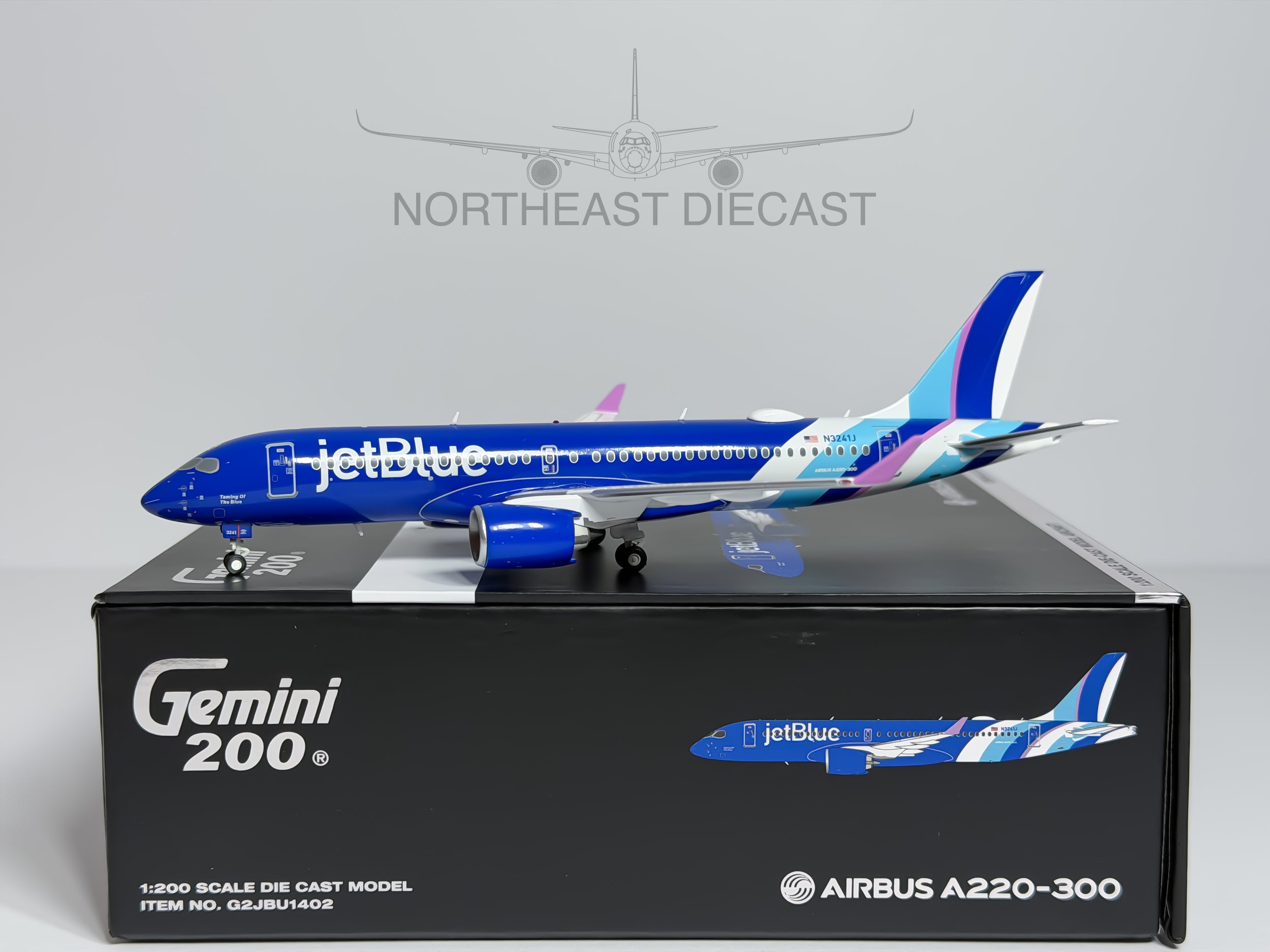 JetBlue Airways Airbus A220-300 1:200 Gemini Jets N3421J (G2JBU1402)