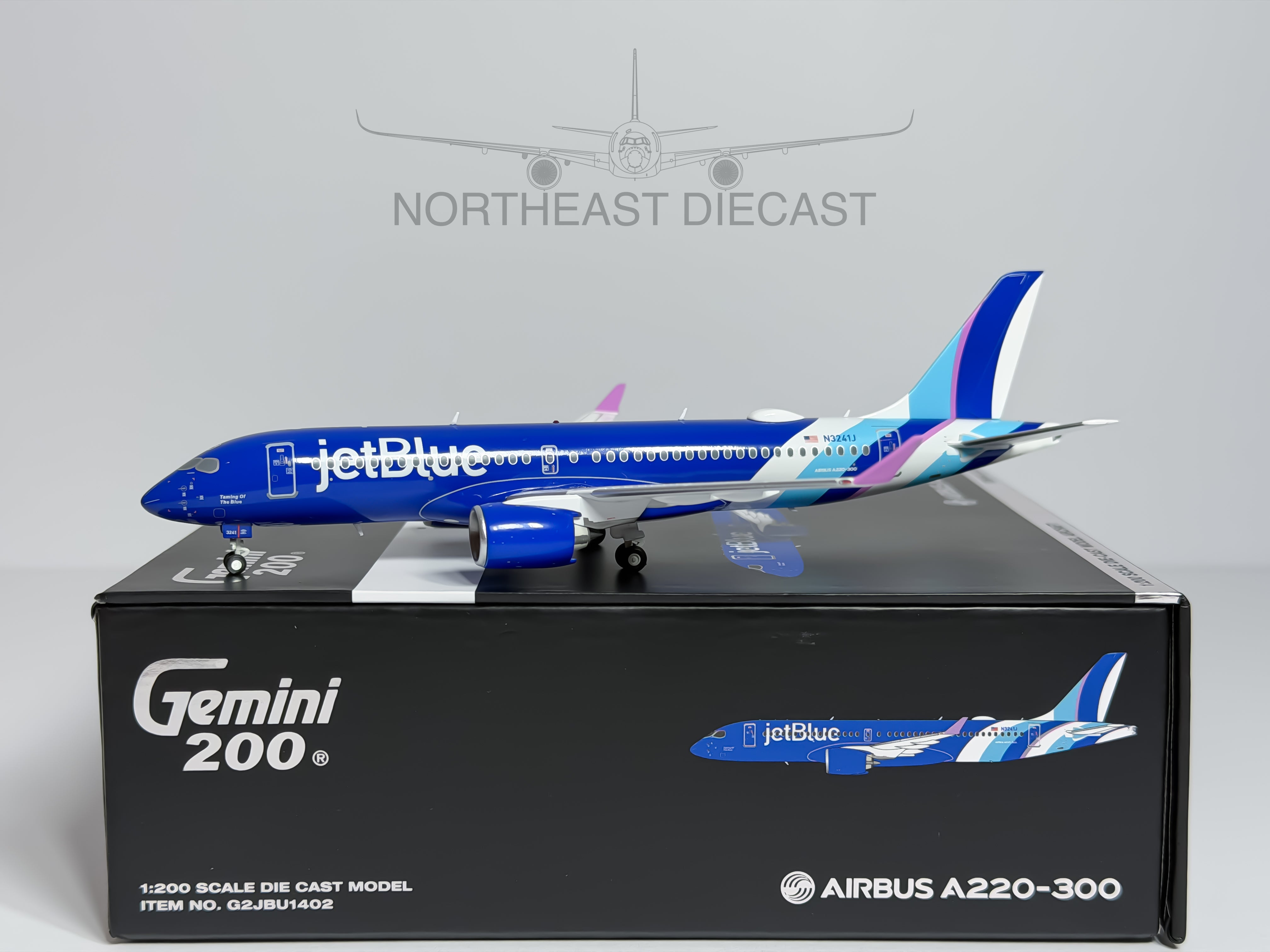 JetBlue Airways Airbus A220-300 1:200 Gemini Jets N3421J (G2JBU1402)