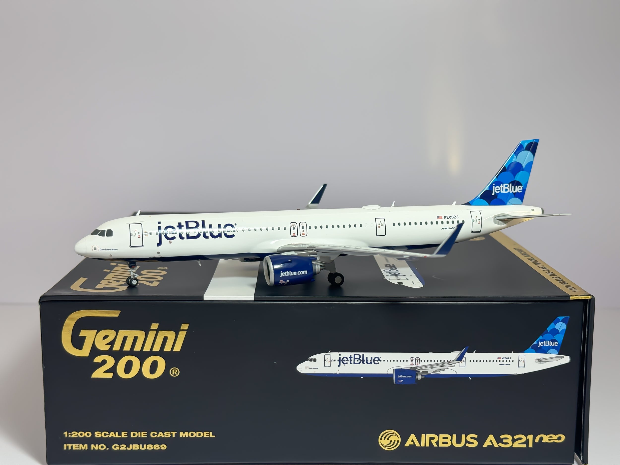 JetBlue Airbus A321neo 1:200 Gemini Jets N2002J (G2JBU869)