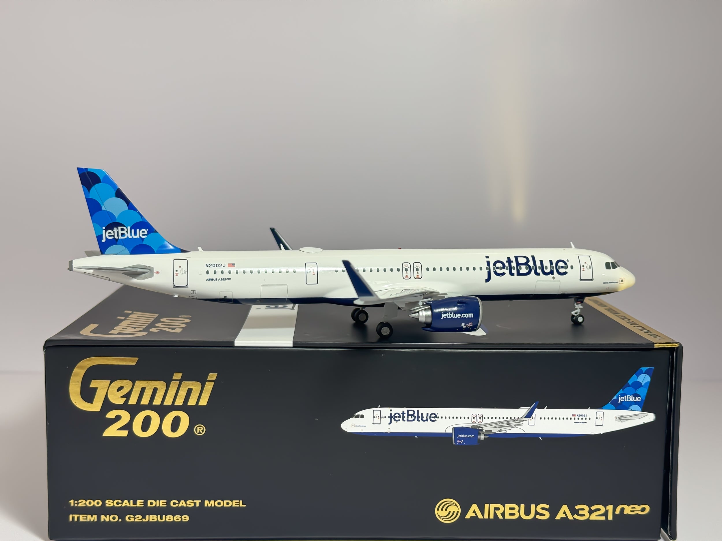 JetBlue Airways Airbus A321neo 1:200 Gemini Jets N2002J (G2JBU869)