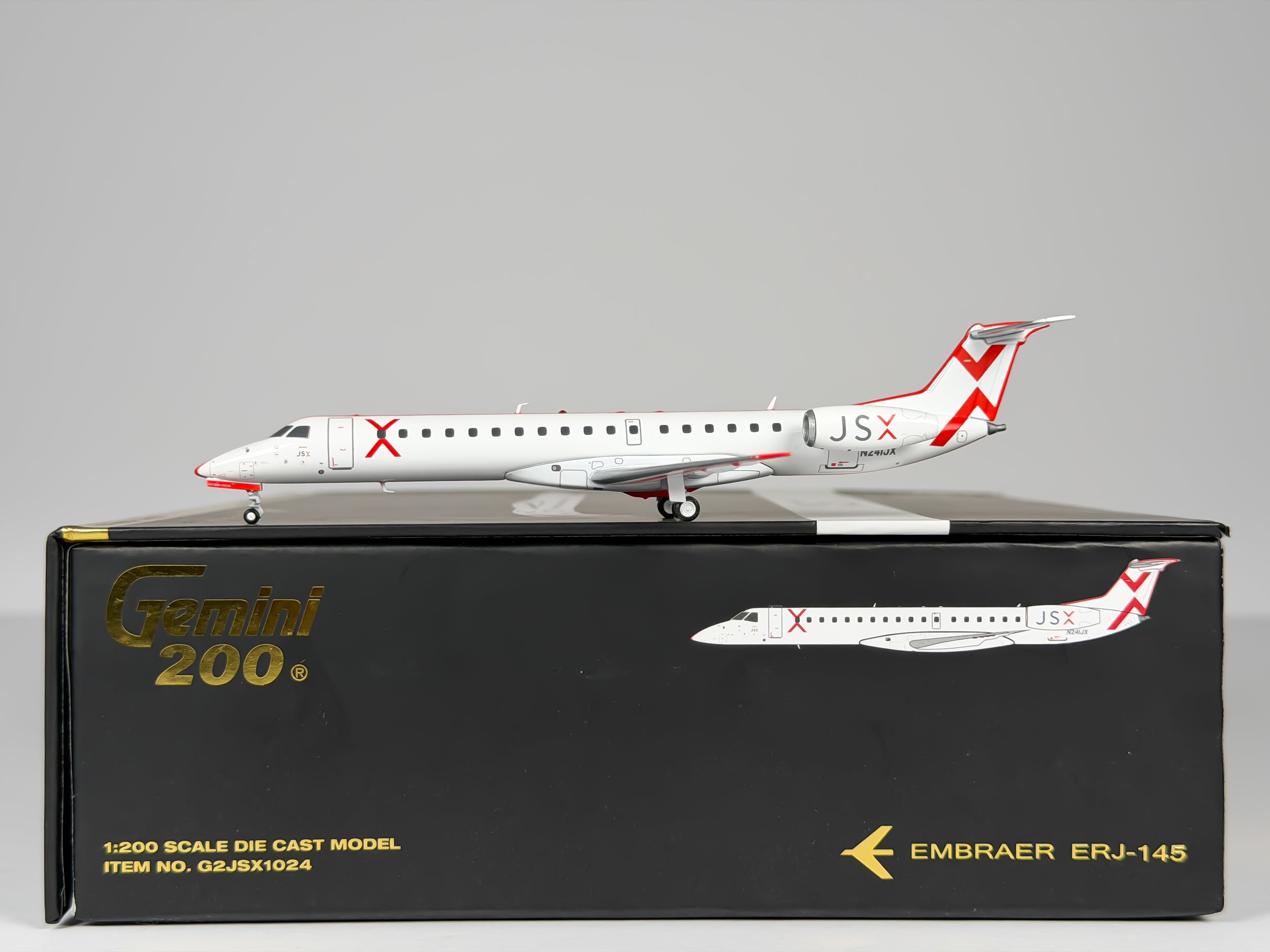 JSX Embraer E145 1:200 Gemini Jets N241JX (G2JSX1024)