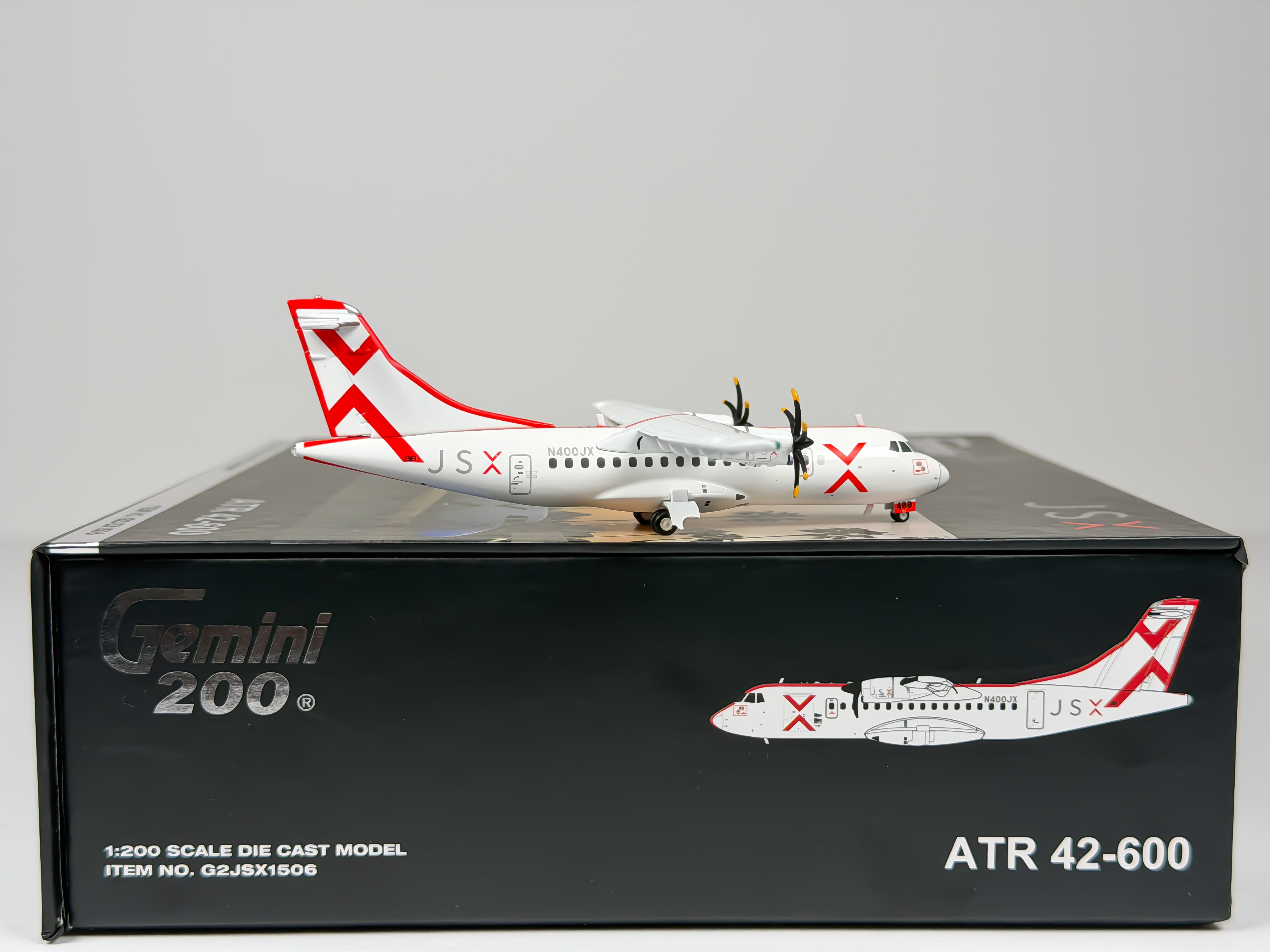 JSX ATR 42-600 1:200 Gemini Jets N400JX (G2JSX1506)