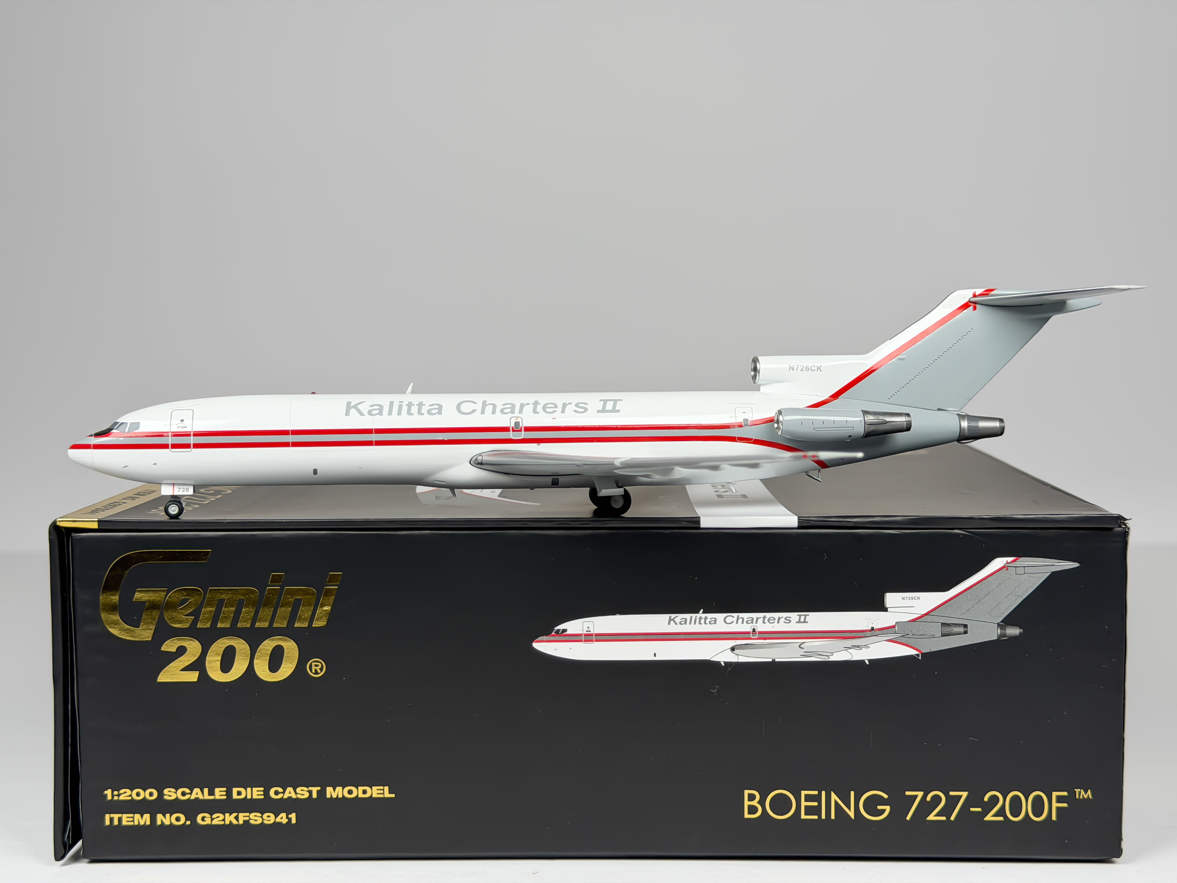Kalitta Charters II Boeing 727-200F 1:200 Gemini Jets N726CK (G2KFS941)