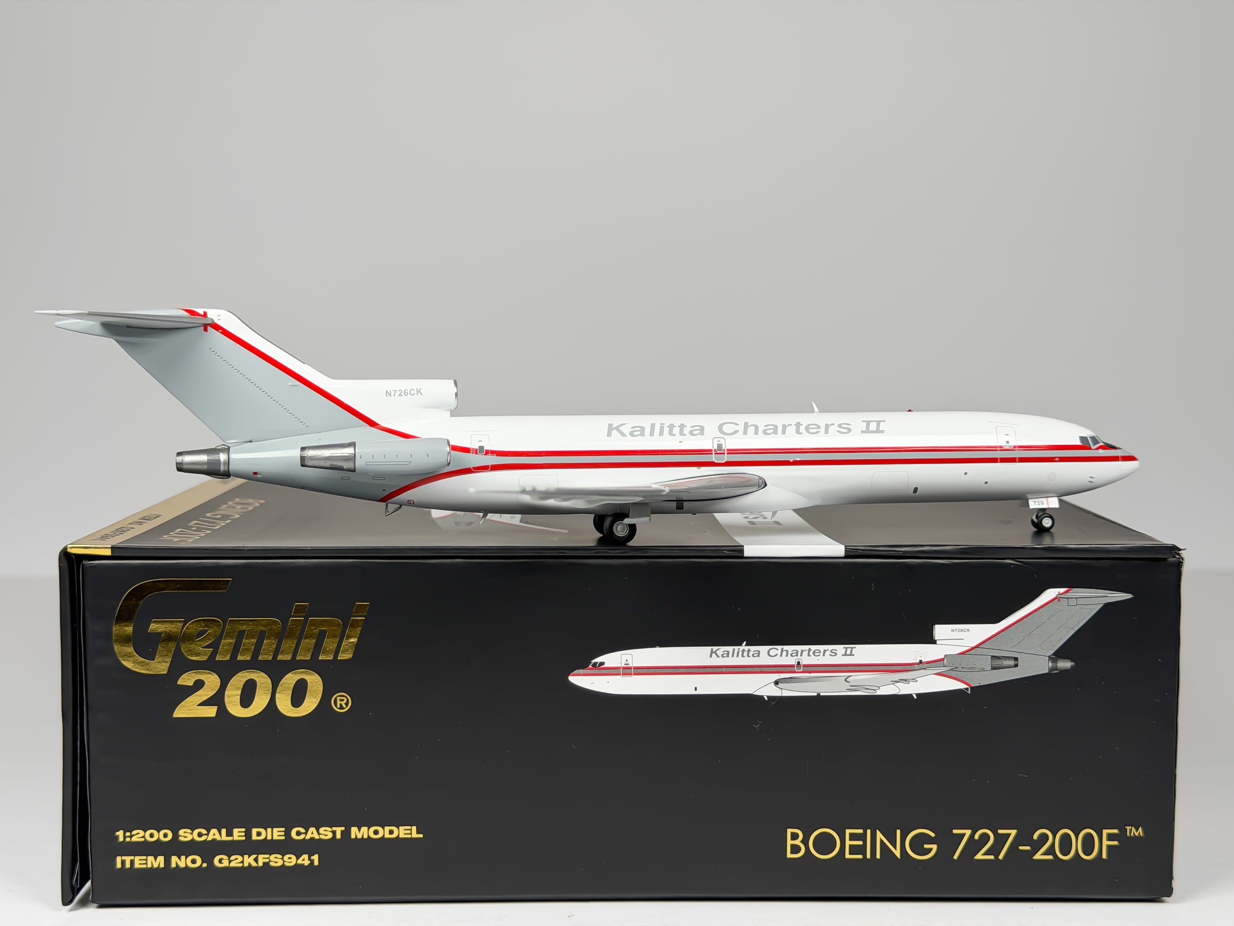 Kalitta Charters II Boeing 727-200F 1:200 Gemini Jets N726CK (G2KFS941)