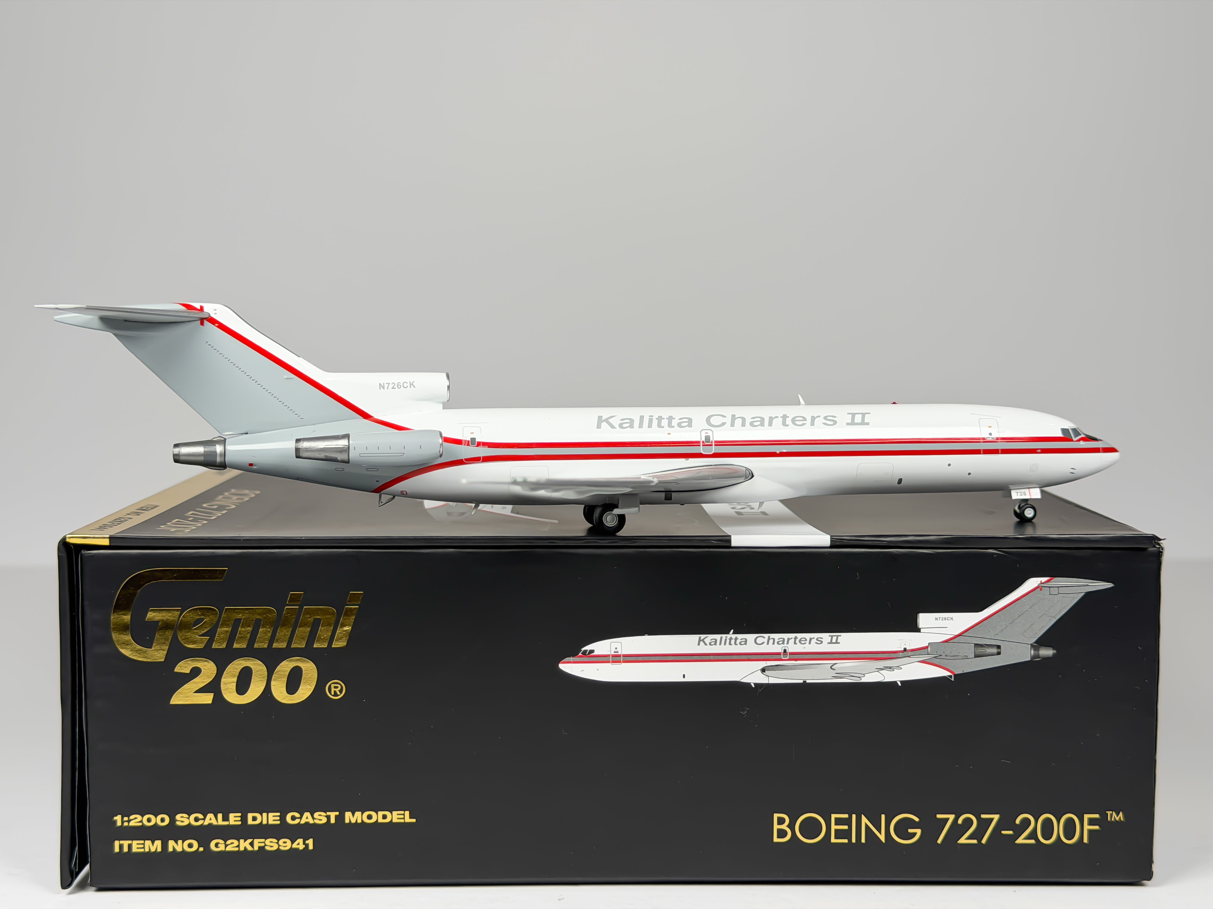 Kalitta Charters II Boeing 727-200F 1:200 Gemini Jets N726CK (G2KFS941)