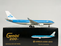 KLM Royal Dutch Airlines Airbus A330-200 1:200 Gemini Jets PH-AOH (G2KLM300)