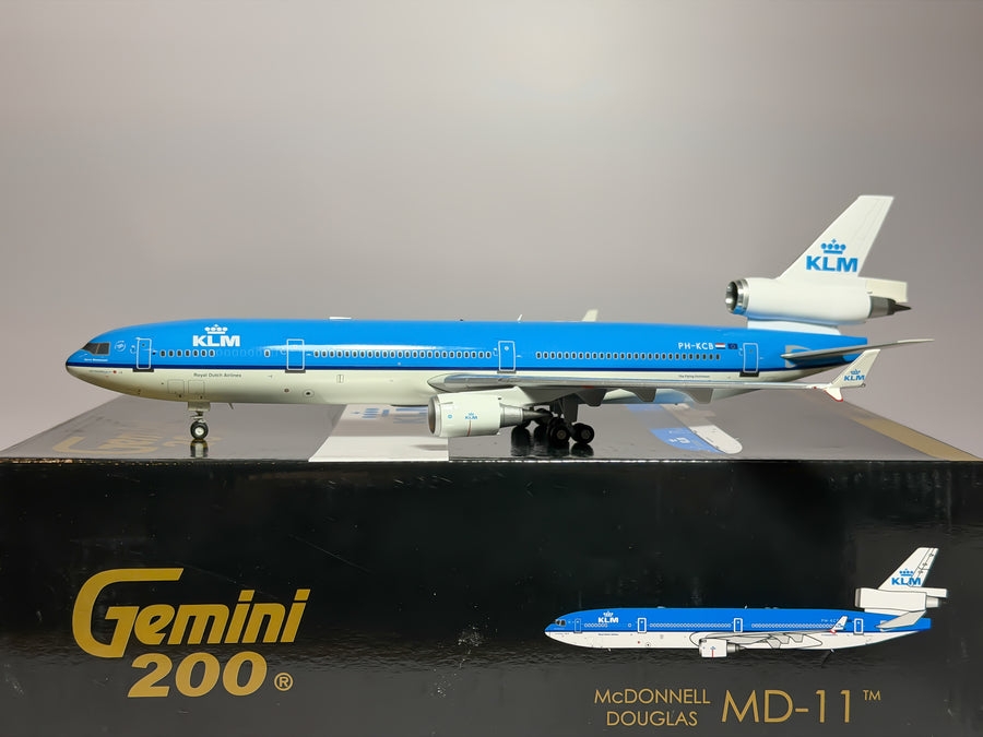 KLM Royal Dutch Airlines McDonnell Douglas MD-11 1:200 Gemini Jets PH-KCB (G2KLM493)
