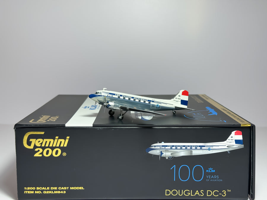 KLM Royal Dutch Airlines Douglas C-47 1:200 Gemini Jets PH-DAZ (G2KLM843)