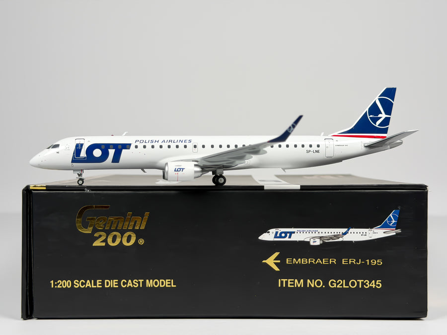 LOT Polish Airlines Embraer E195 1:200 Gemini Jets SP-LNE (G2LOT345)