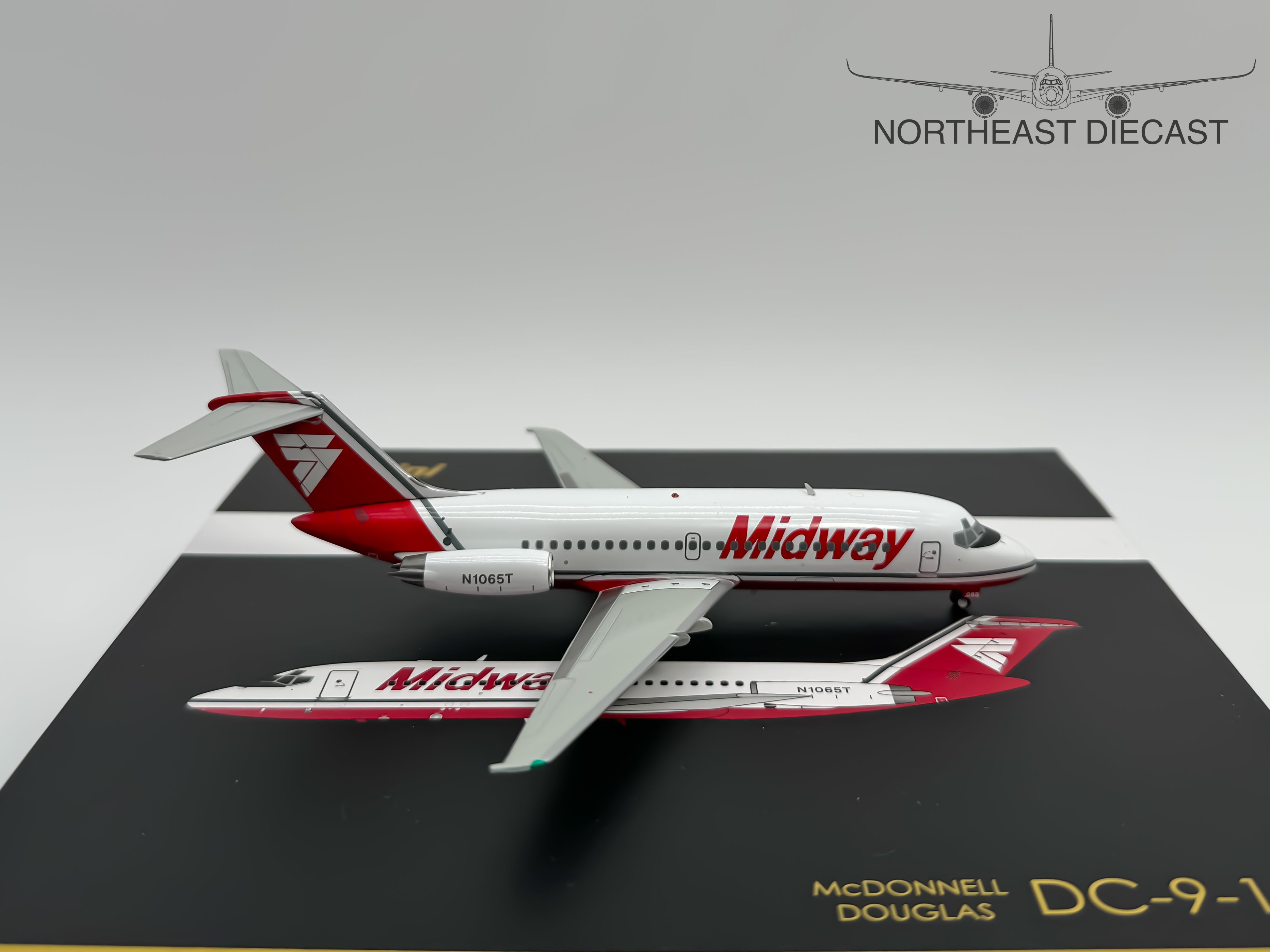Midway Airlines Douglas DC-9-10 1:200 Gemini Jets N1065T (G2MID1190)