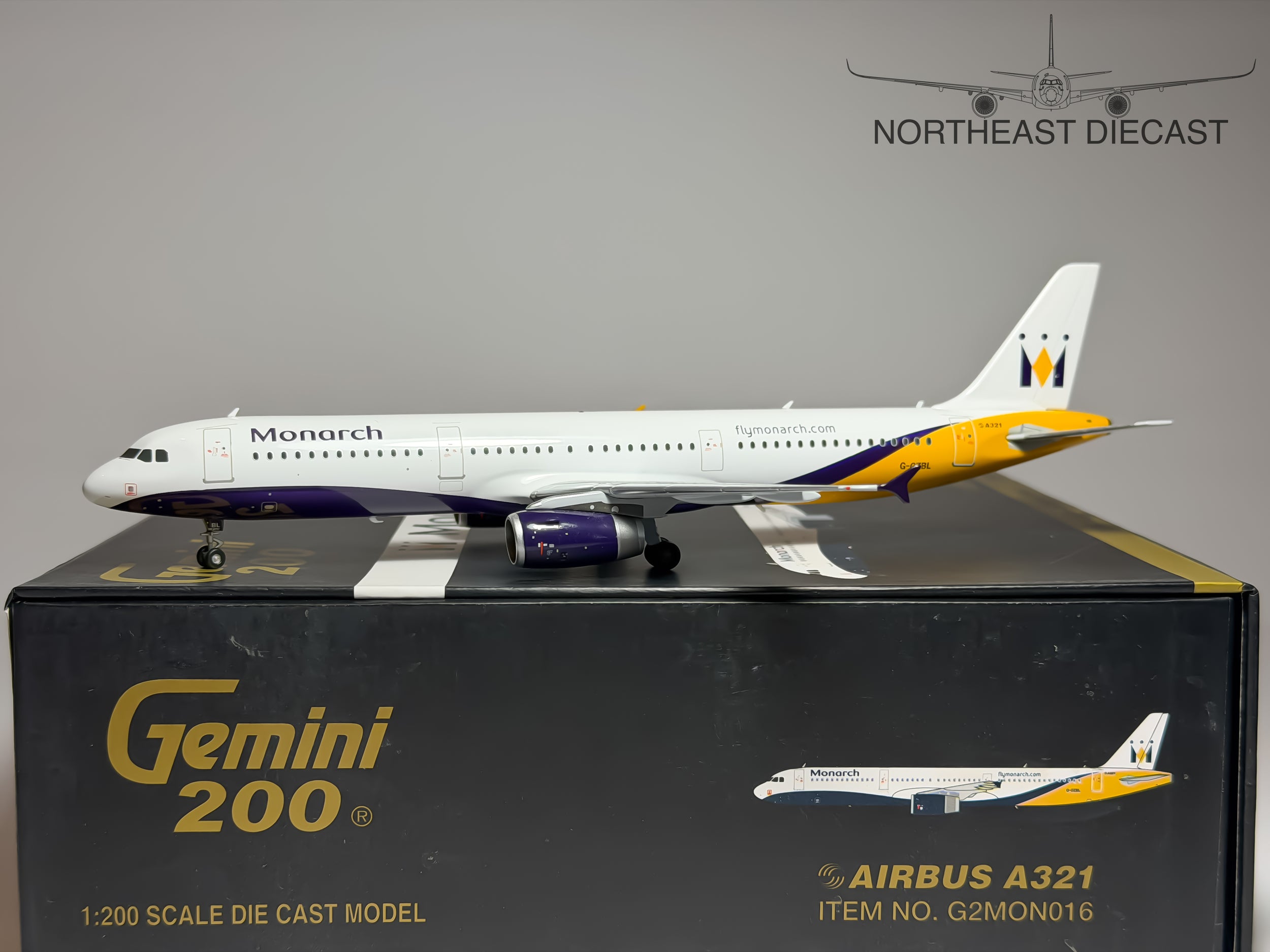 Monarch Airbus A321 1:200 Gemini Jets G-OZBL (G2MON016)