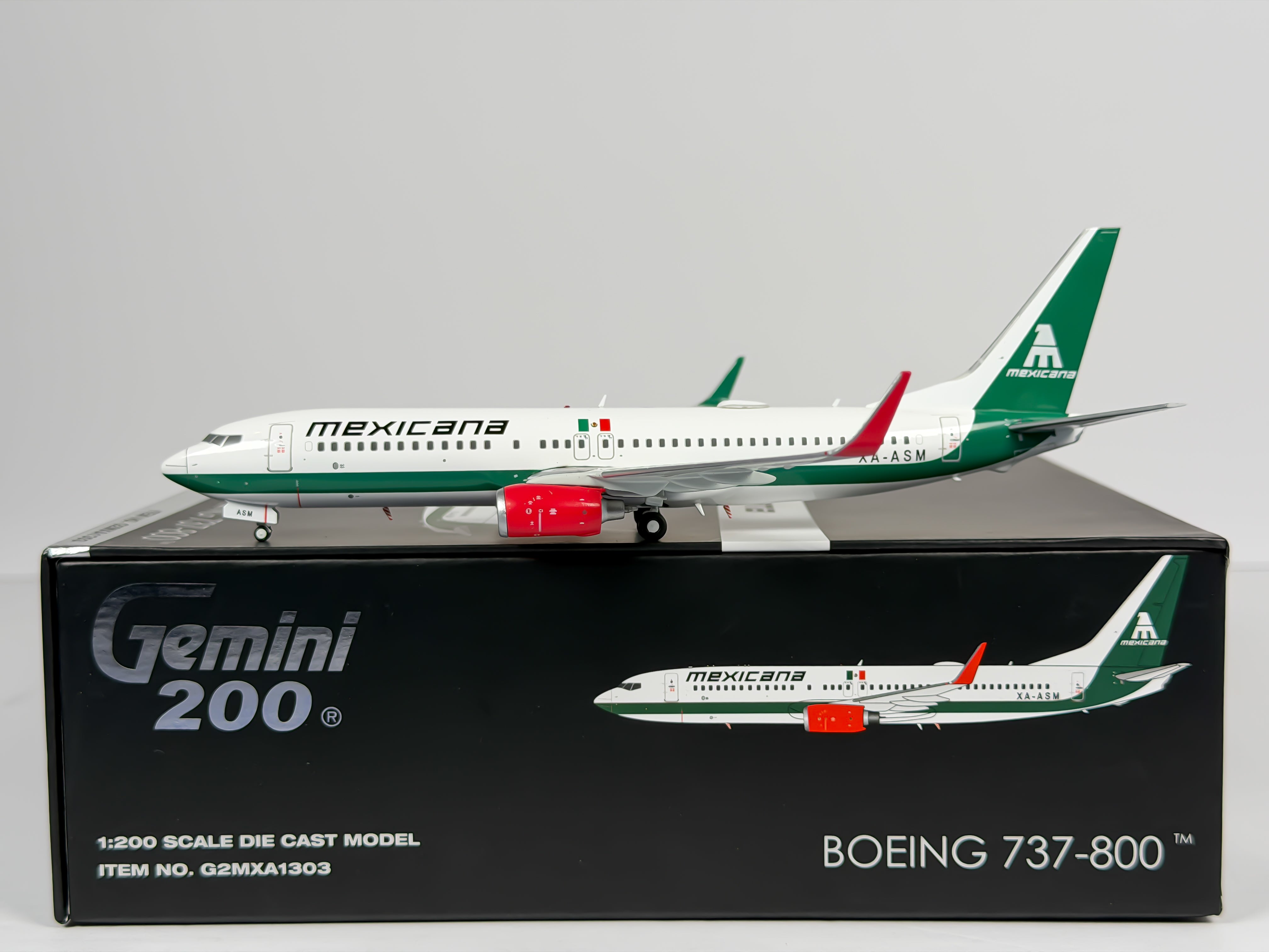 Mexicana Boeing 737-800 1:200 Gemini Jets XA-ASM (G2MXA1303)