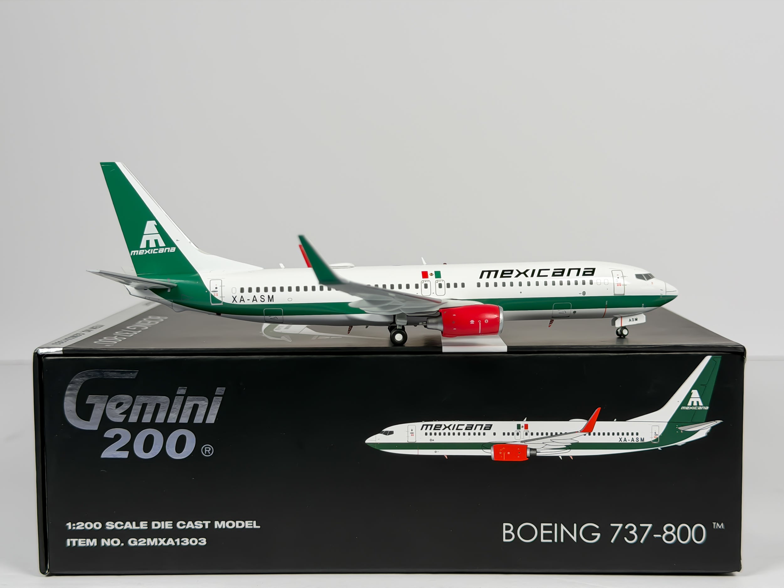 Mexicana Boeing 737-800 1:200 Gemini Jets XA-ASM (G2MXA1303)