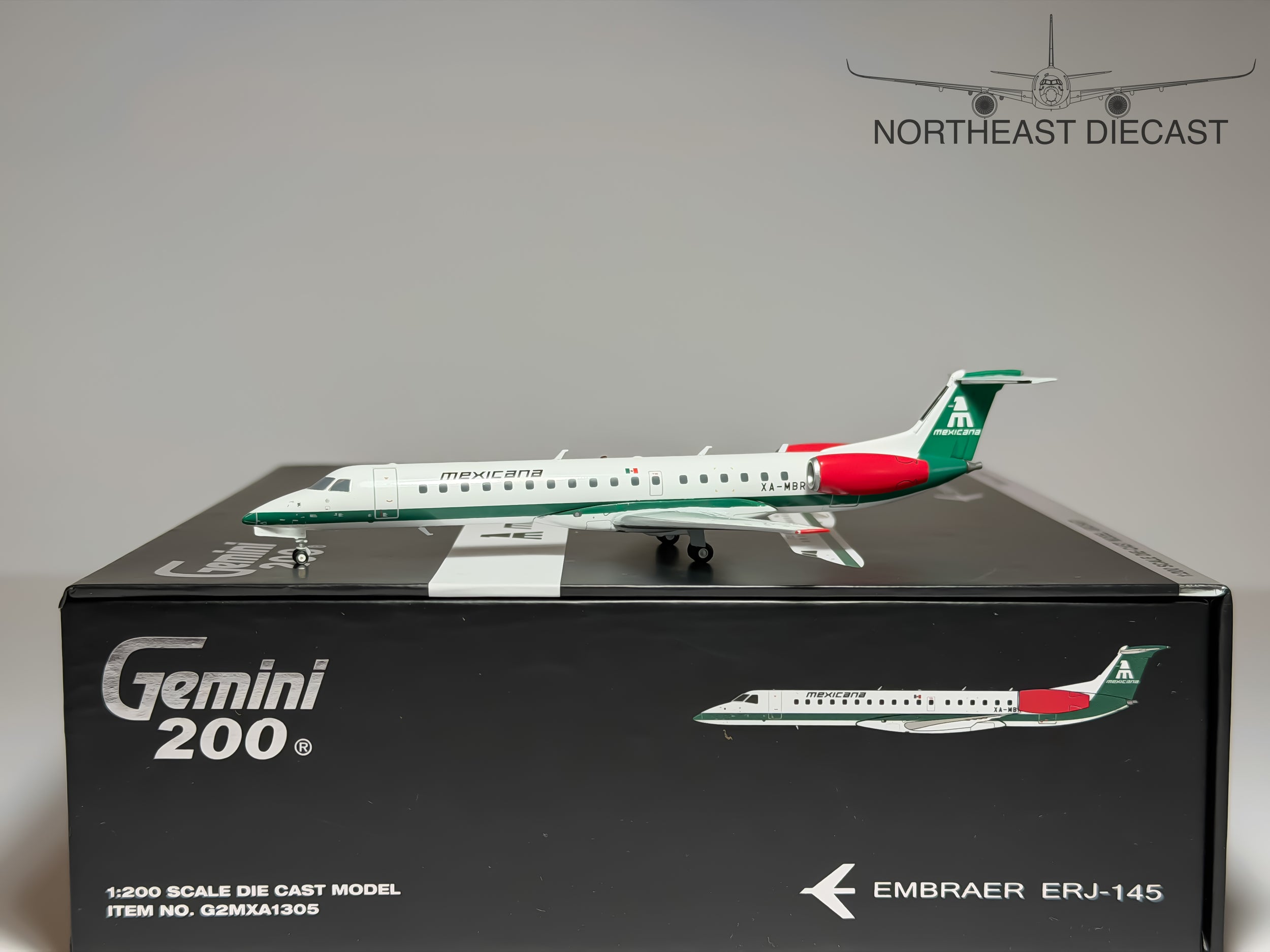 Mexicana Embraer E145 1:200 Gemini Jets XA-MBR (G2MXA1305)