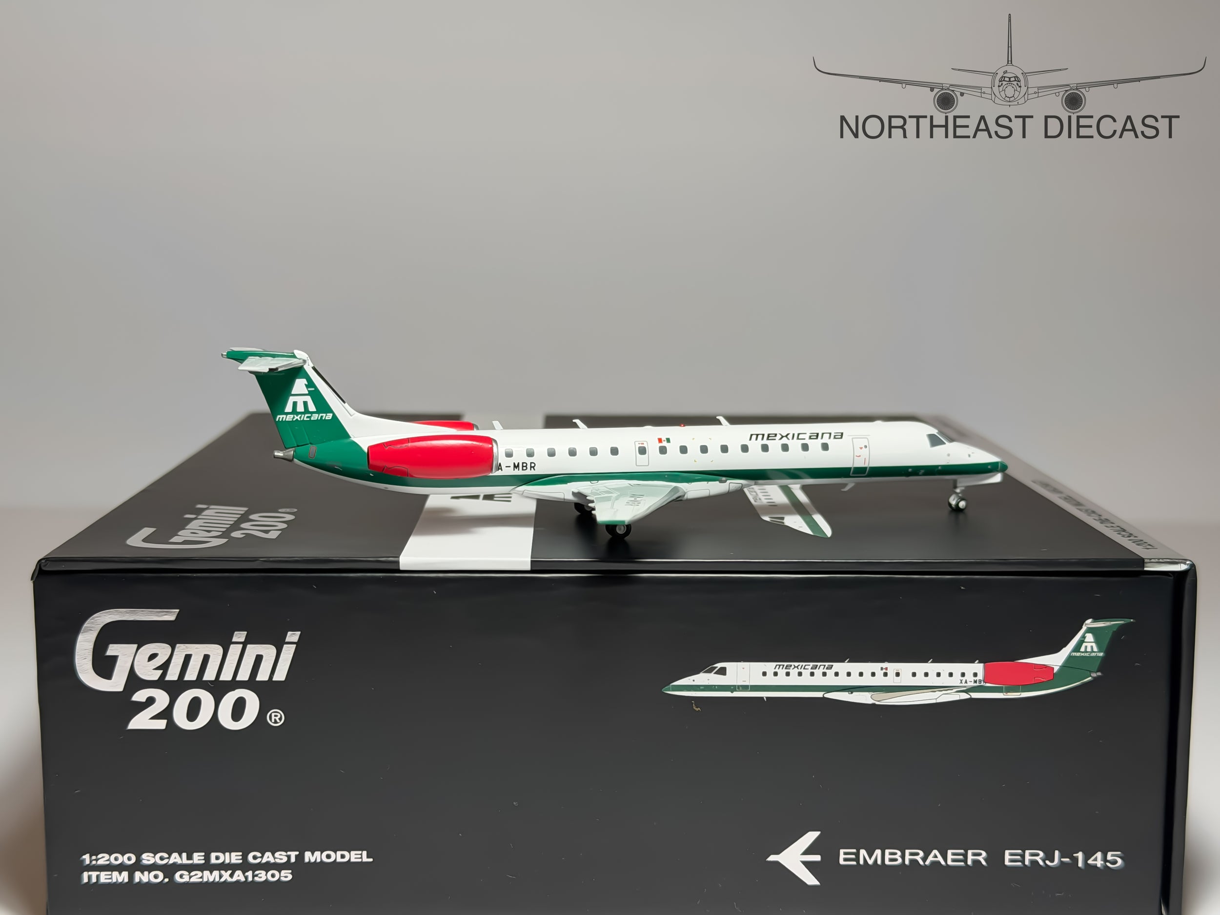 Mexicana Embraer E145 1:200 Gemini Jets XA-MBR (G2MXA1305)