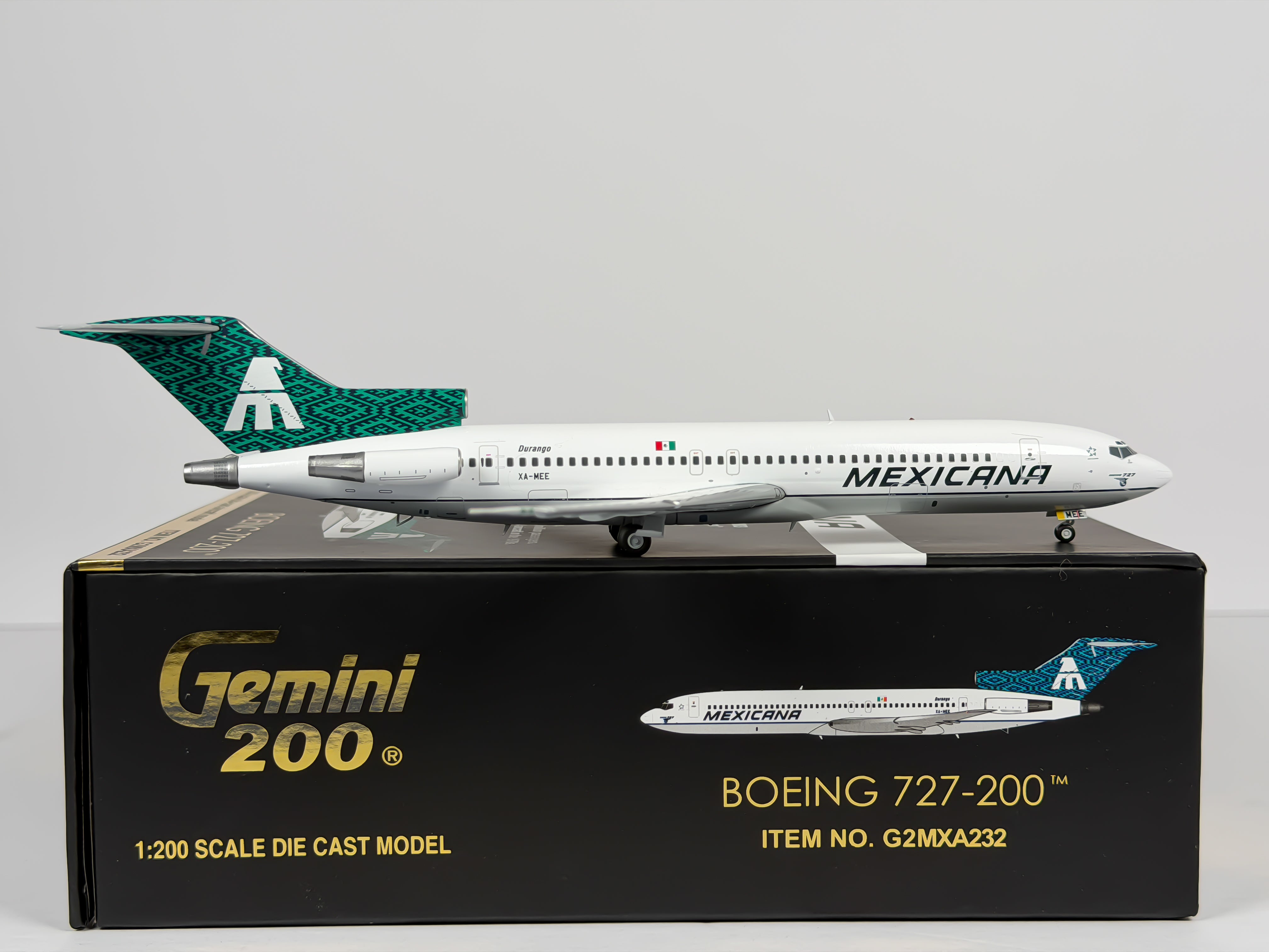 Mexicana Boeing 727-200 1:200 Gemini Jets XA-MEE (G2MXA232)