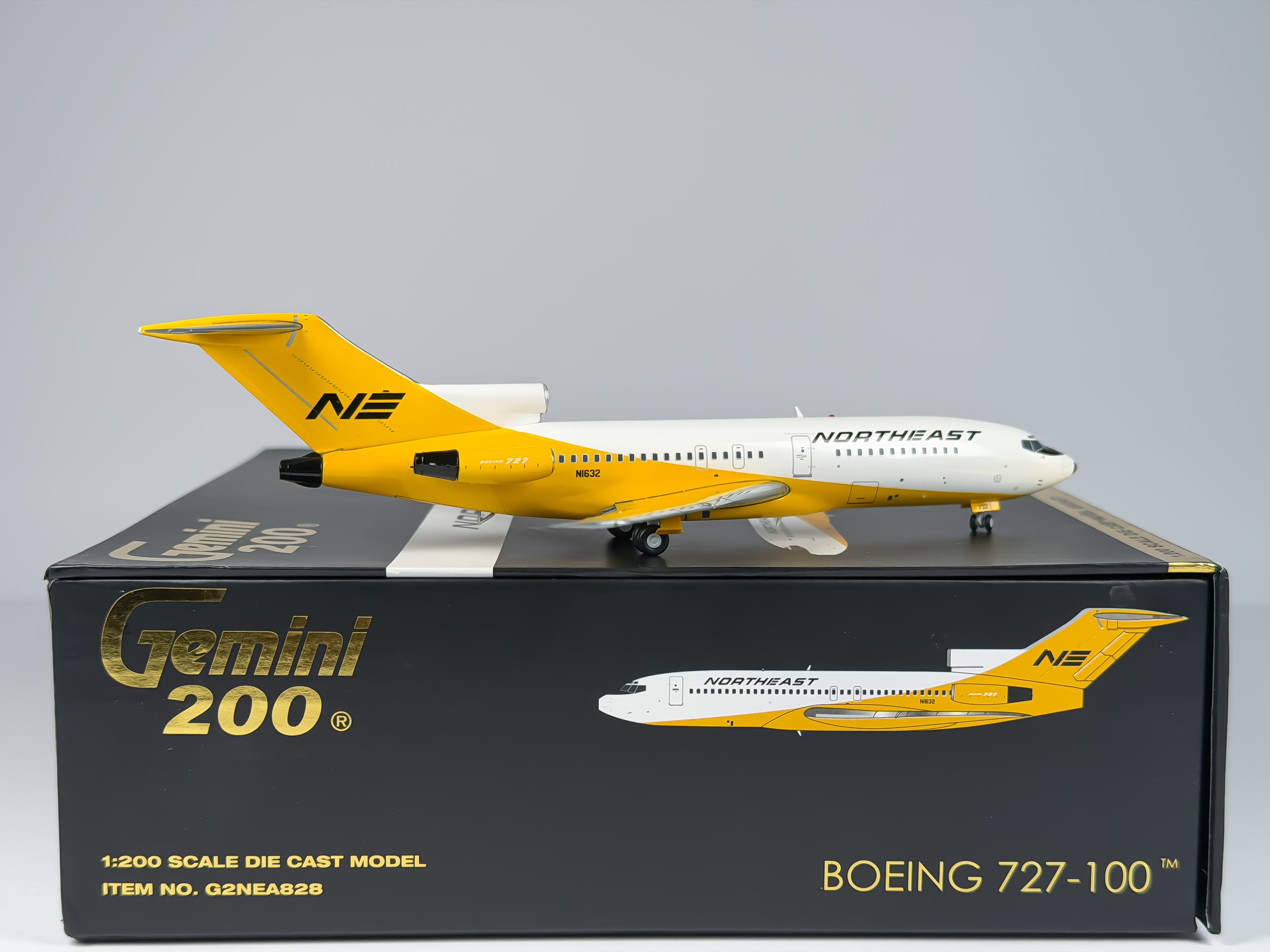 Northeast Airlines Boeing 727-100 1:200 Gemini Jets N1632 (G2NEA828)