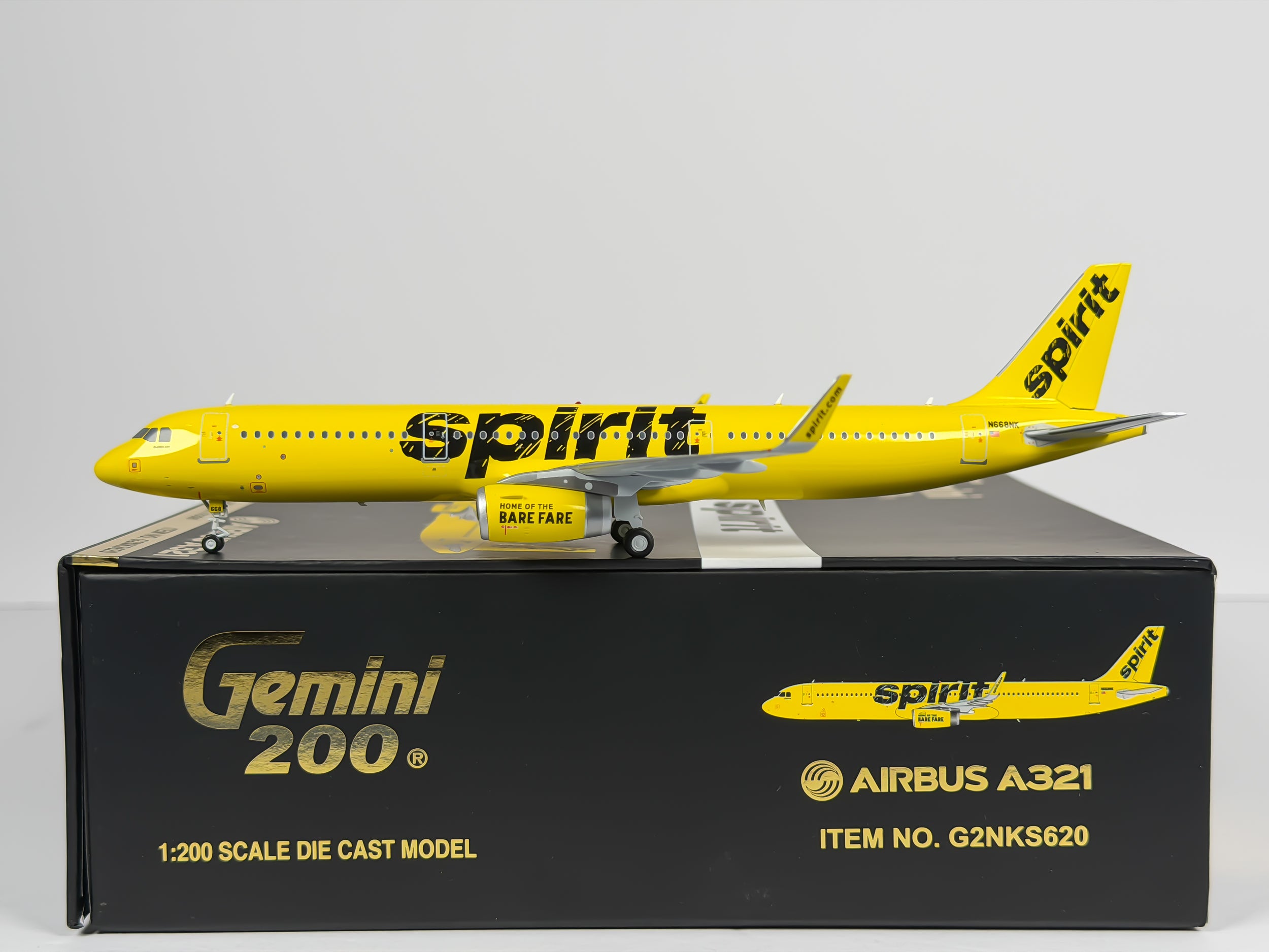Spirit Airlines Airbus A321 1:200 Gemini Jets N668NK (G2NKS620)